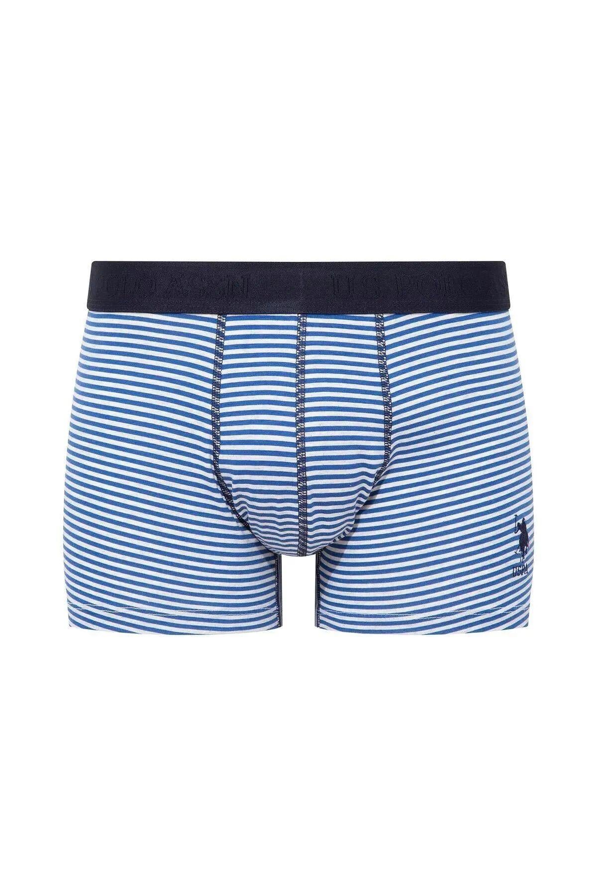 U.S. Polo Assn. 80504 Erkek Baskılı-Lacivert-Yeşil Pamuklu 3 Lü BoxerBoxerU.S. Polo Assn.