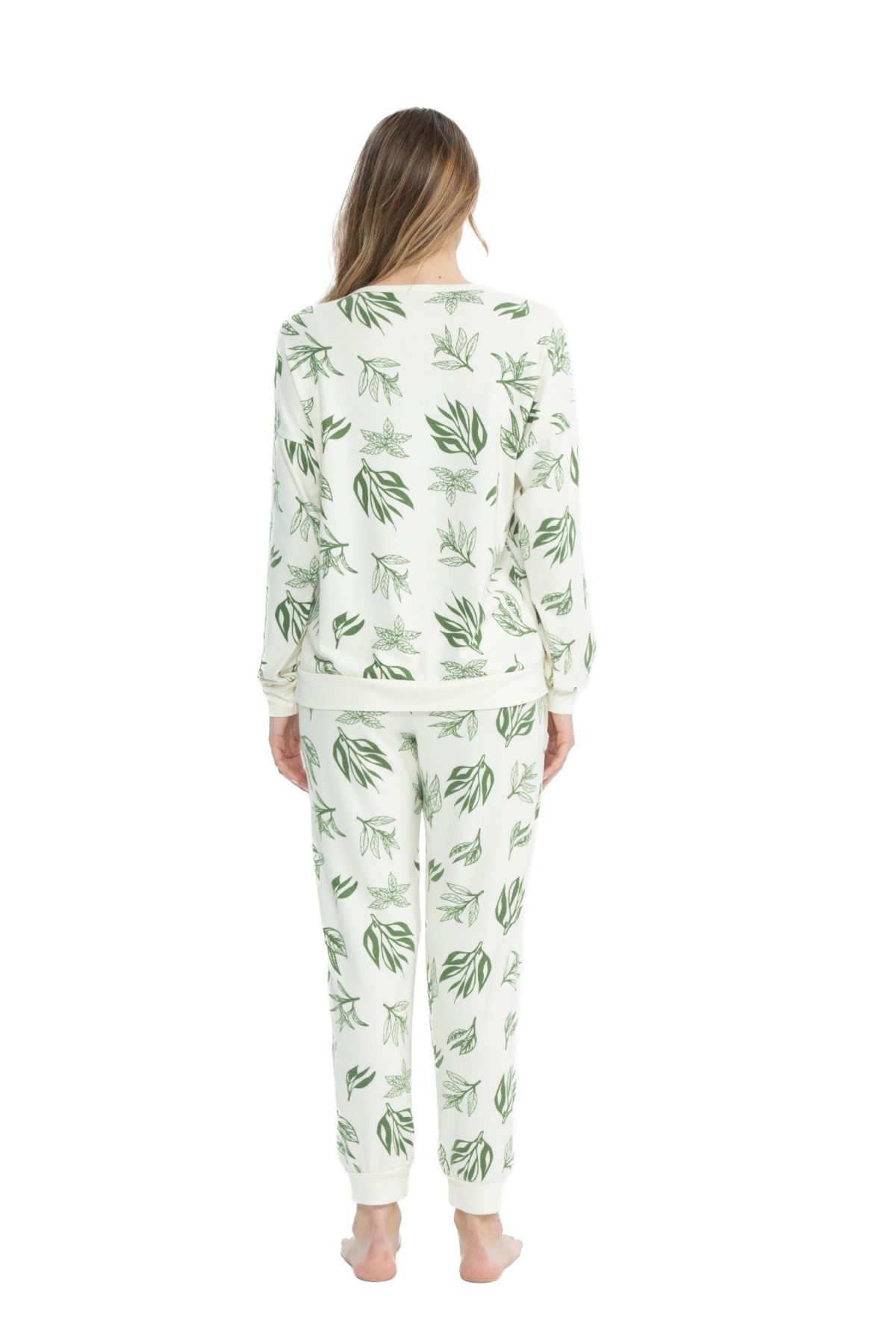 U.S. Polo Assn. 17105 Kadın Yeşil Uzun Kollu Pijama TakımKadın Pijama TakımıU.S. Polo Assn.