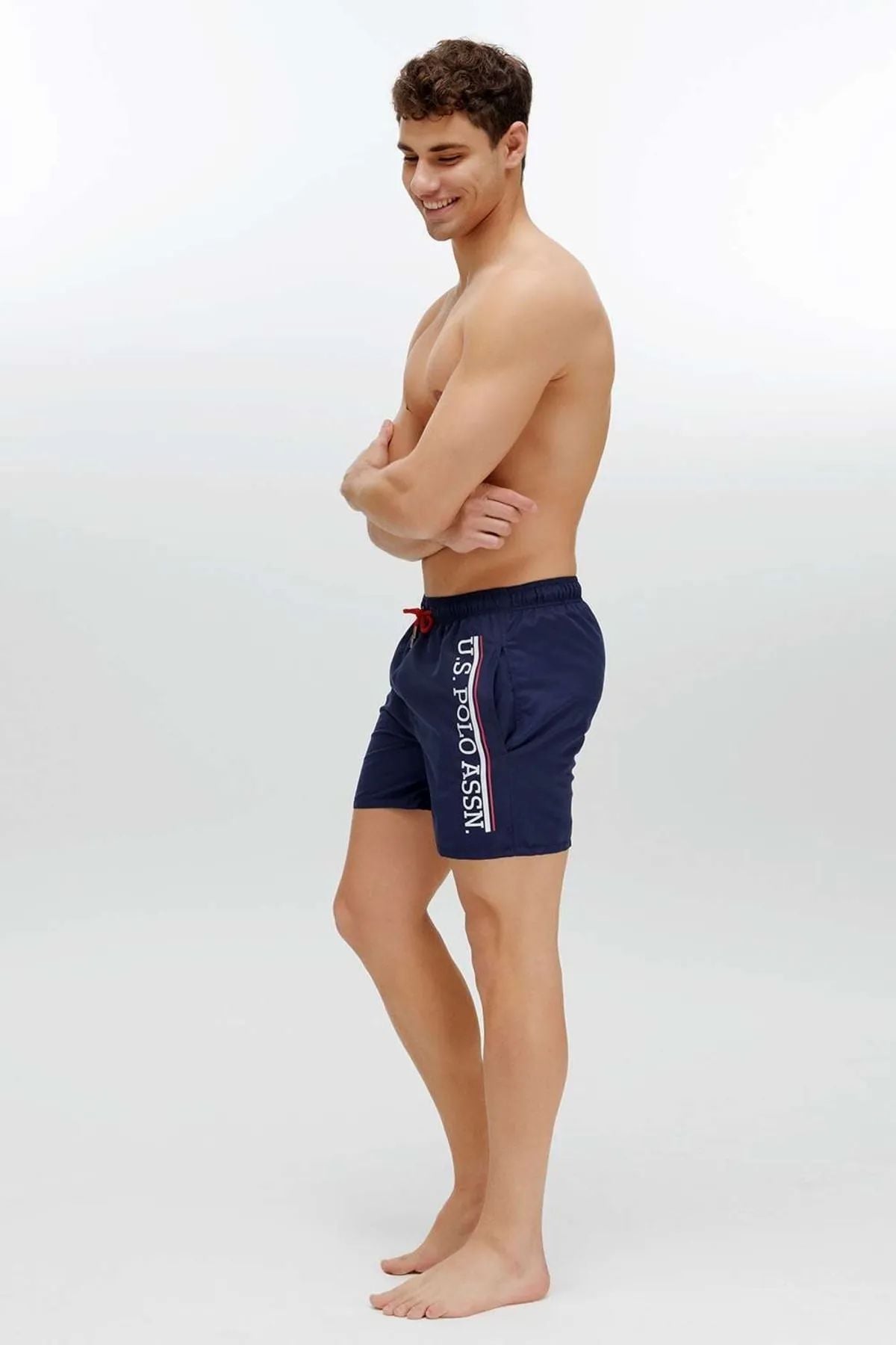 U.S. Polo Assn. 22000 Lacivert Cepli Orta Boy Erkek Deniz ŞortuDeniz ŞortuU.S. Polo Assn.