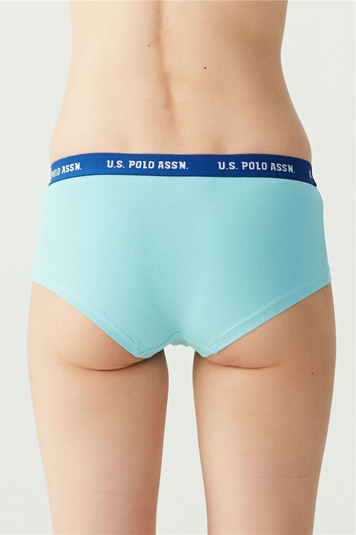 U.S. Polo Assn. 66115 Kadın Pembe-Gri-Mint 3'lü ŞortŞort KülotU.S. Polo Assn.