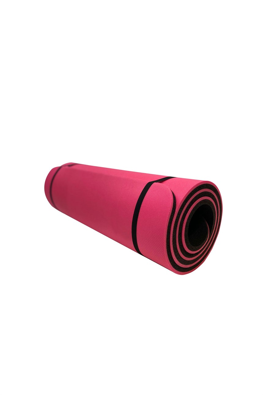DAFRON YOGA PİLATES MAT MİNDERİ 180 X 60 X 1 CM  DF190 PEMBE - SİYAH