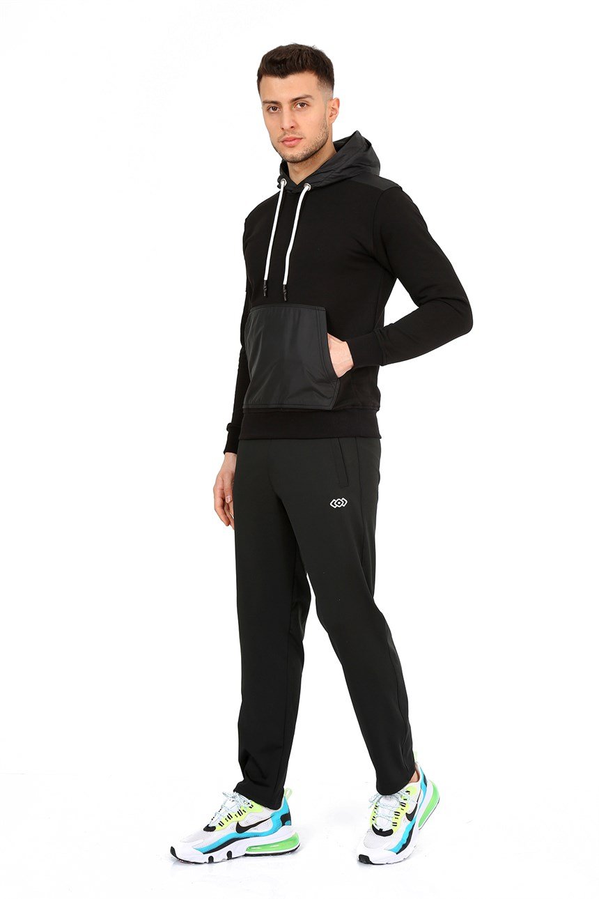 KAPLAMALI KAPŞONLU SWEAT