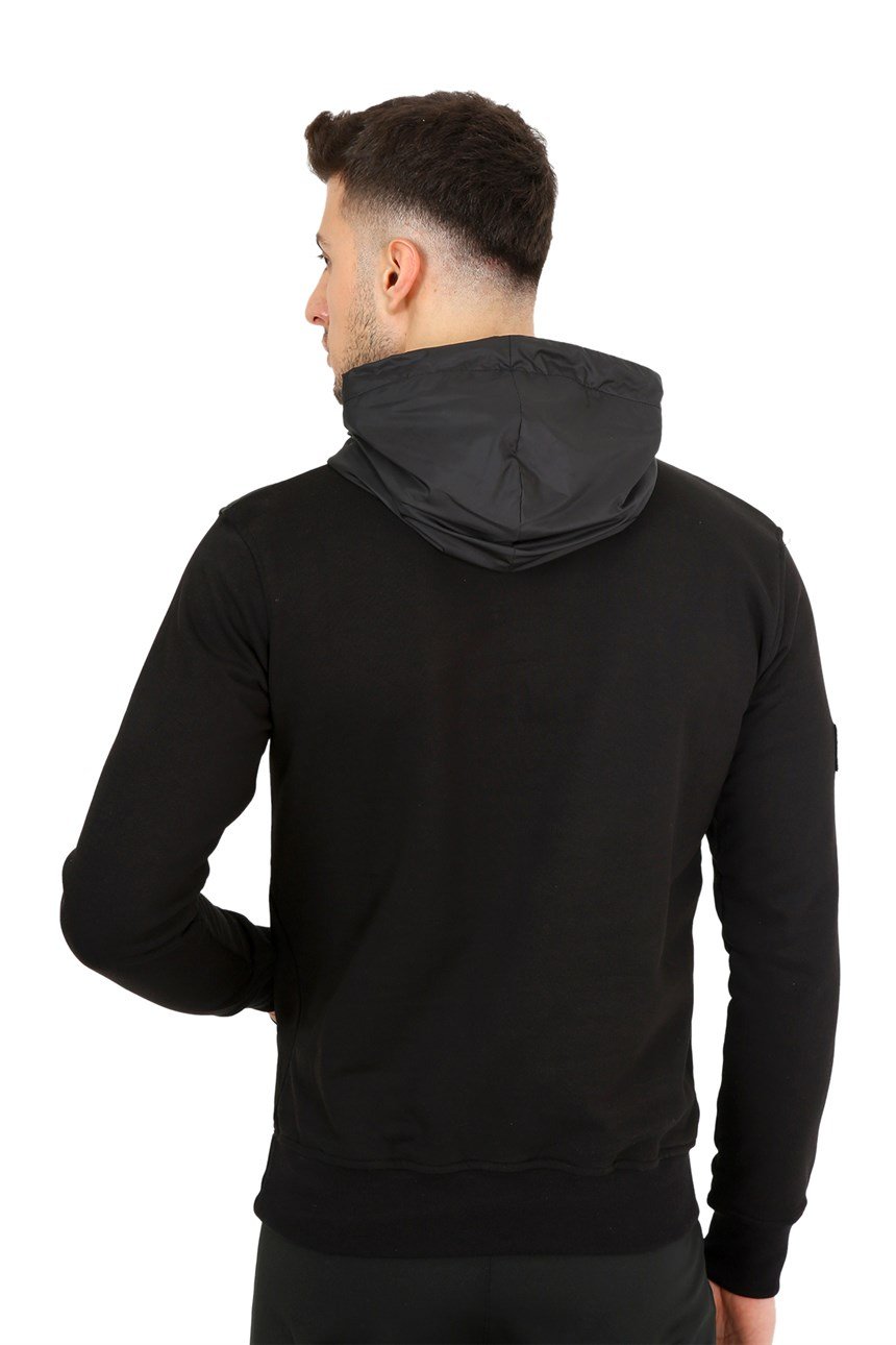 KAPLAMALI KAPŞONLU SWEAT