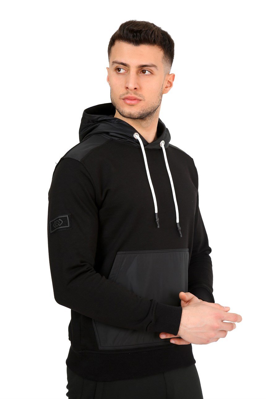 KAPLAMALI KAPŞONLU SWEAT