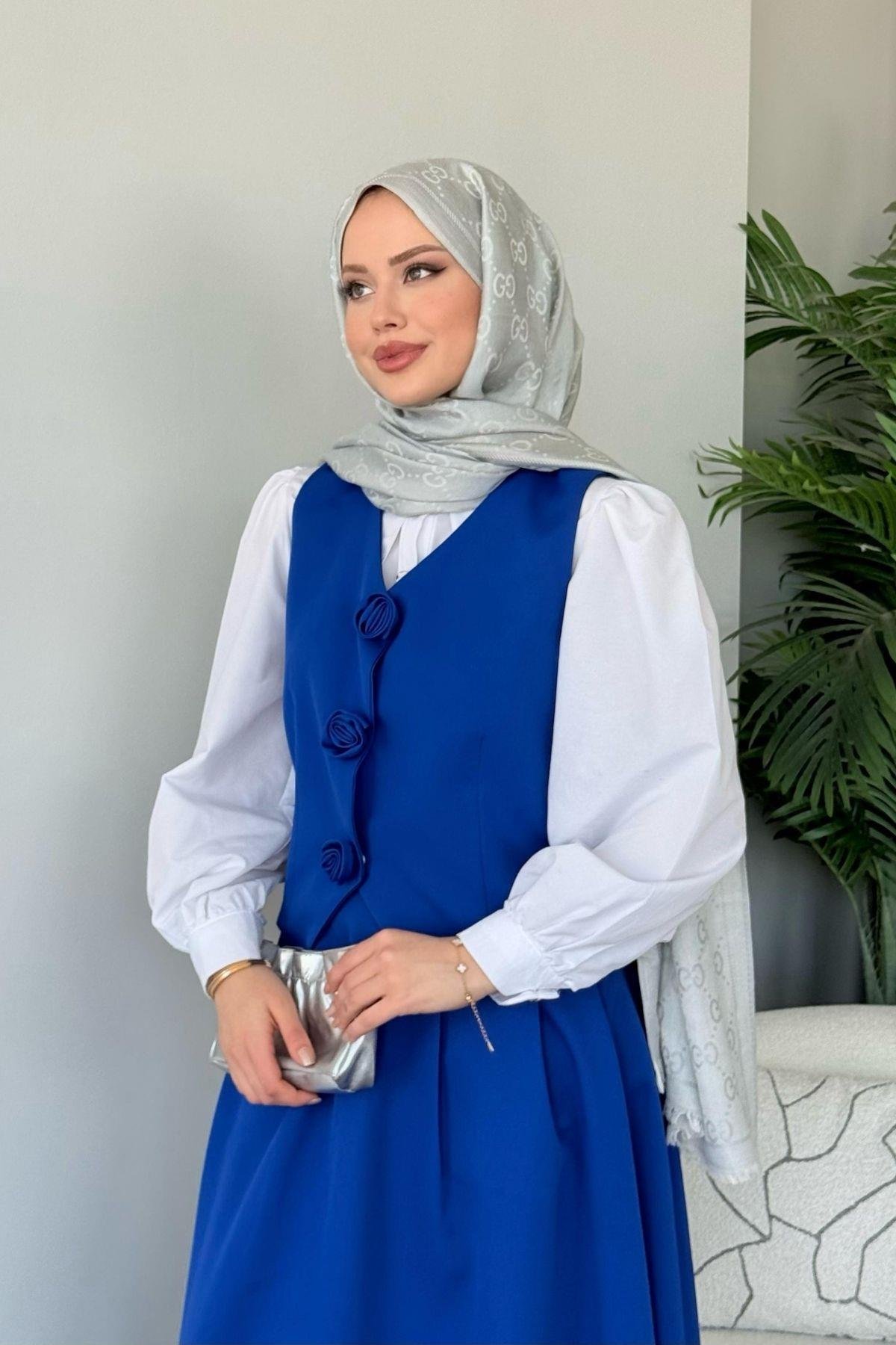  Venedik Etekli Takım Saks, Fiyatları  Venedik Etekli Takım Saks- Haza Moda 