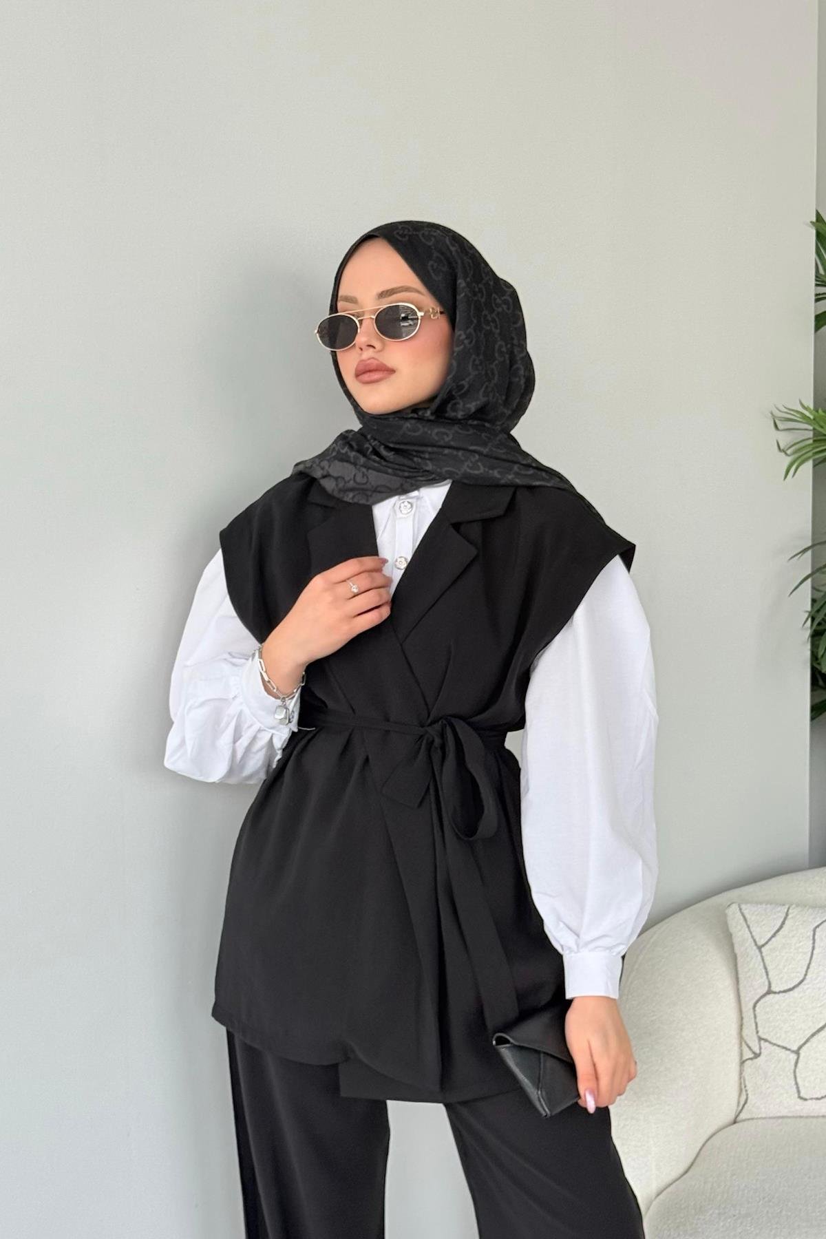 Afra Takım Siyah, Fiyatları Haza Moda | Tesettür Giyim | Afra Takım Siyah