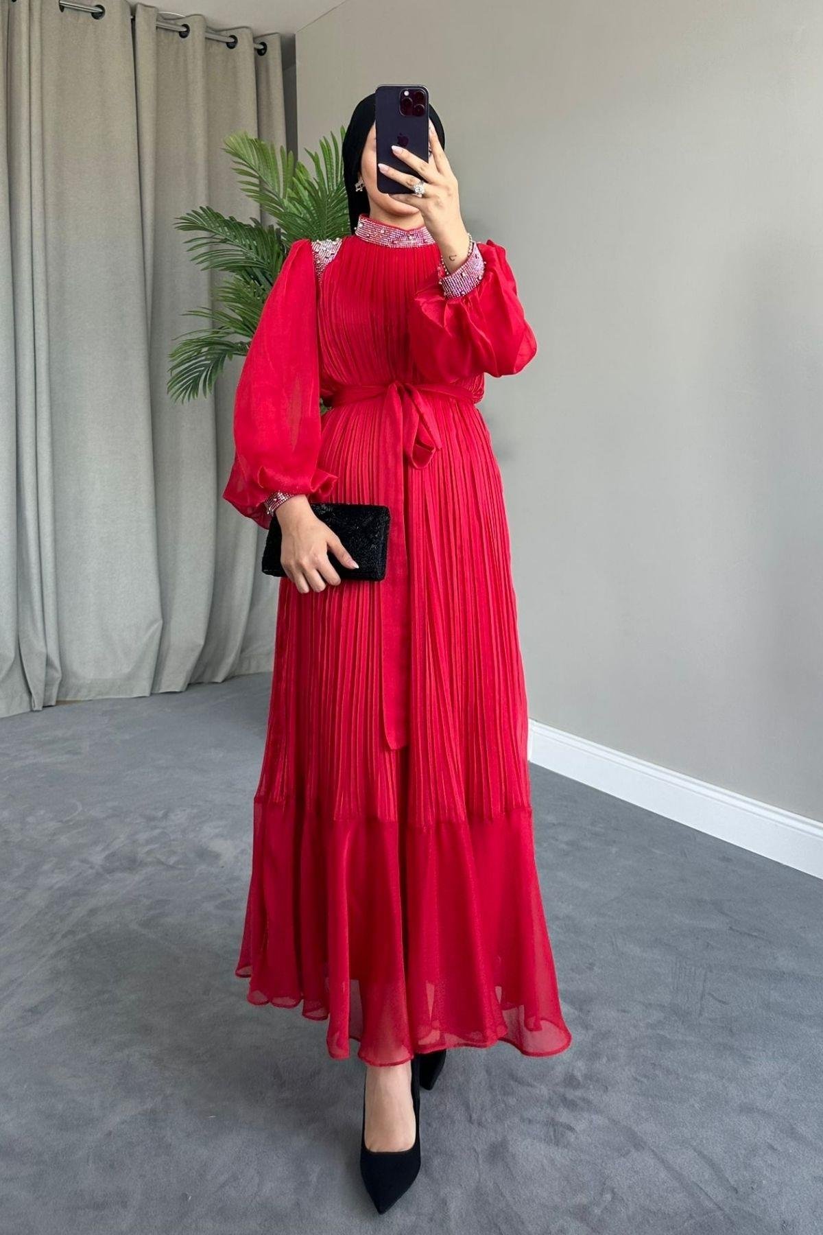 Afrodit Abiye Kırmızı, Fiyatları 