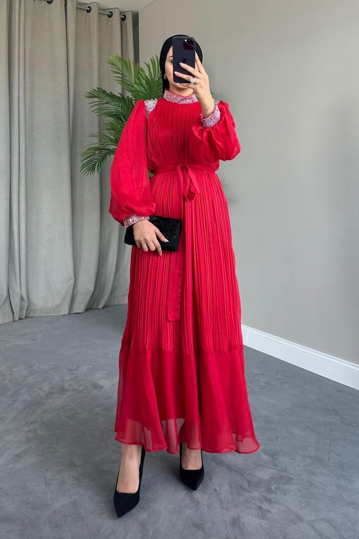 Afrodit Abiye Kırmızı, Fiyatları 