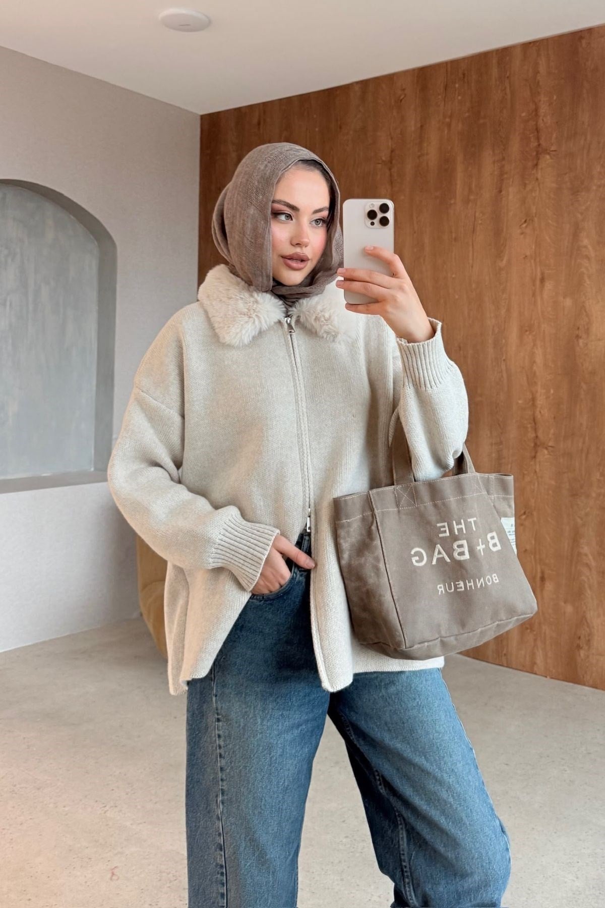 Afrodit Kürk Yaka Hırka Taş, Fiyatları Afrodit Kürk Yaka Hırka Taş| Haza Moda