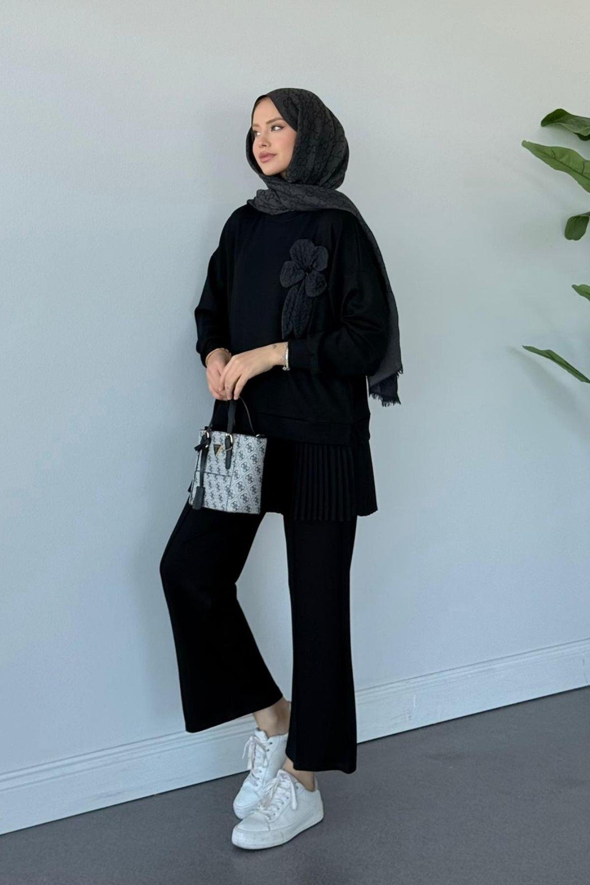 Agora Oys Pantolonlu Takım Siyah, Fiyatları Agora Oys Pantolonlu Takım Siyah Haza Moda 