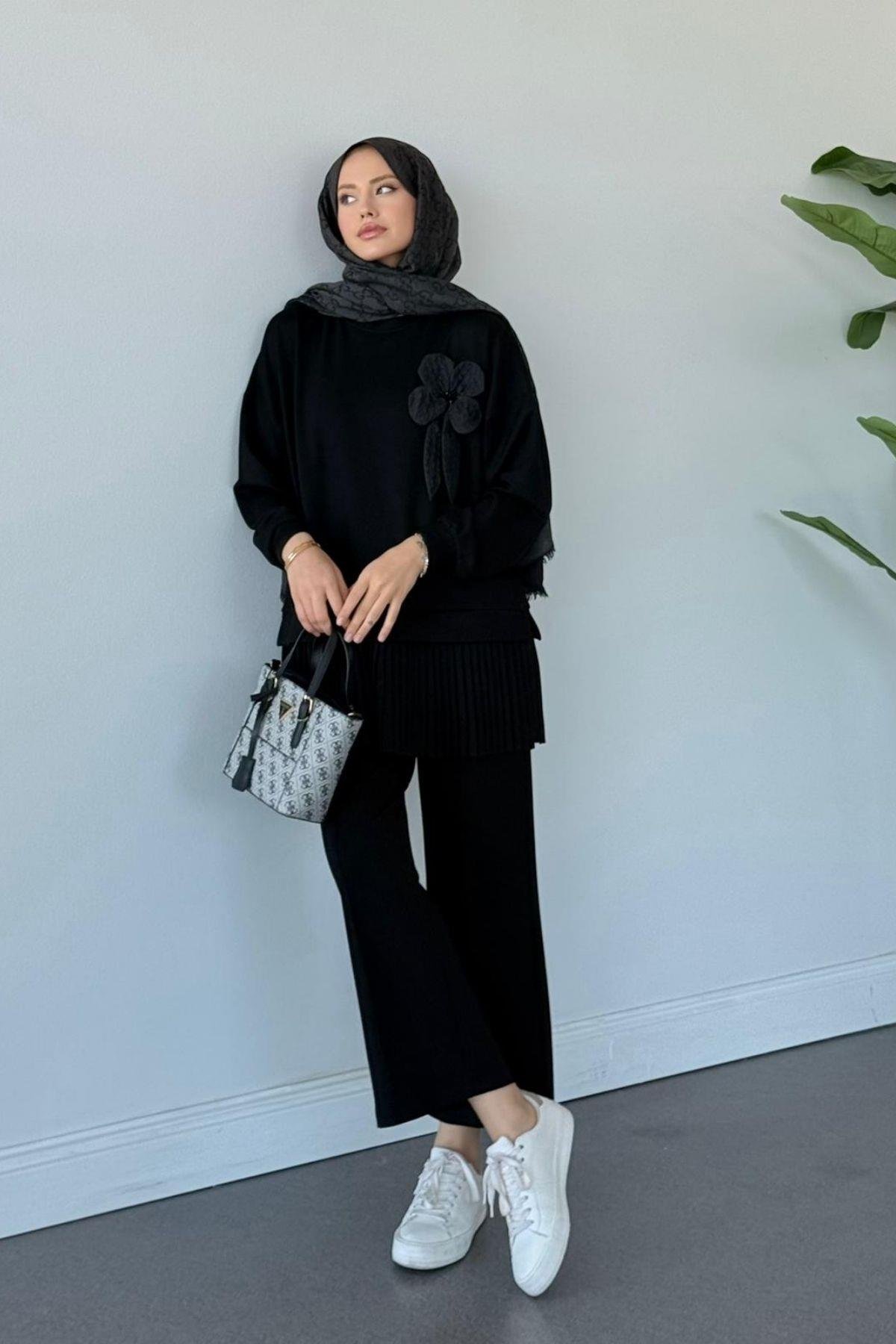 Agora Oys Pantolonlu Takım Siyah, Fiyatları Agora Oys Pantolonlu Takım Siyah Haza Moda 