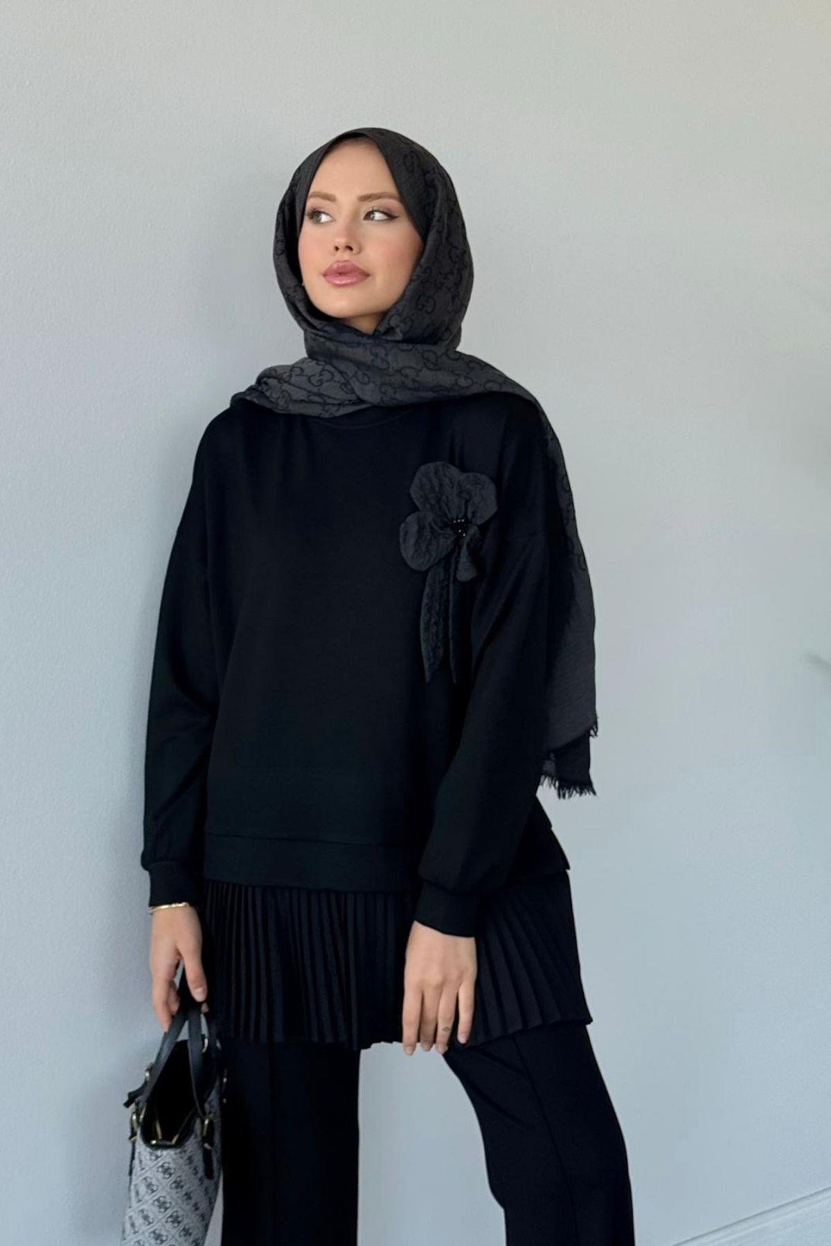 Agora Oys Pantolonlu Takım Siyah, Fiyatları Agora Oys Pantolonlu Takım Siyah Haza Moda 