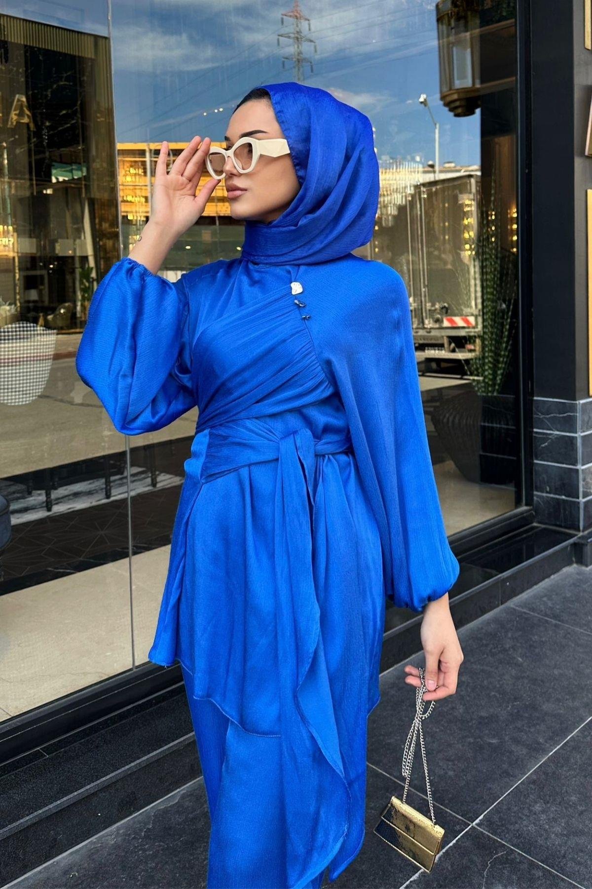 Ahse Takım Saks, Fiyatları Ahse Takım Saks – Haza Moda | Tesettür Giyim