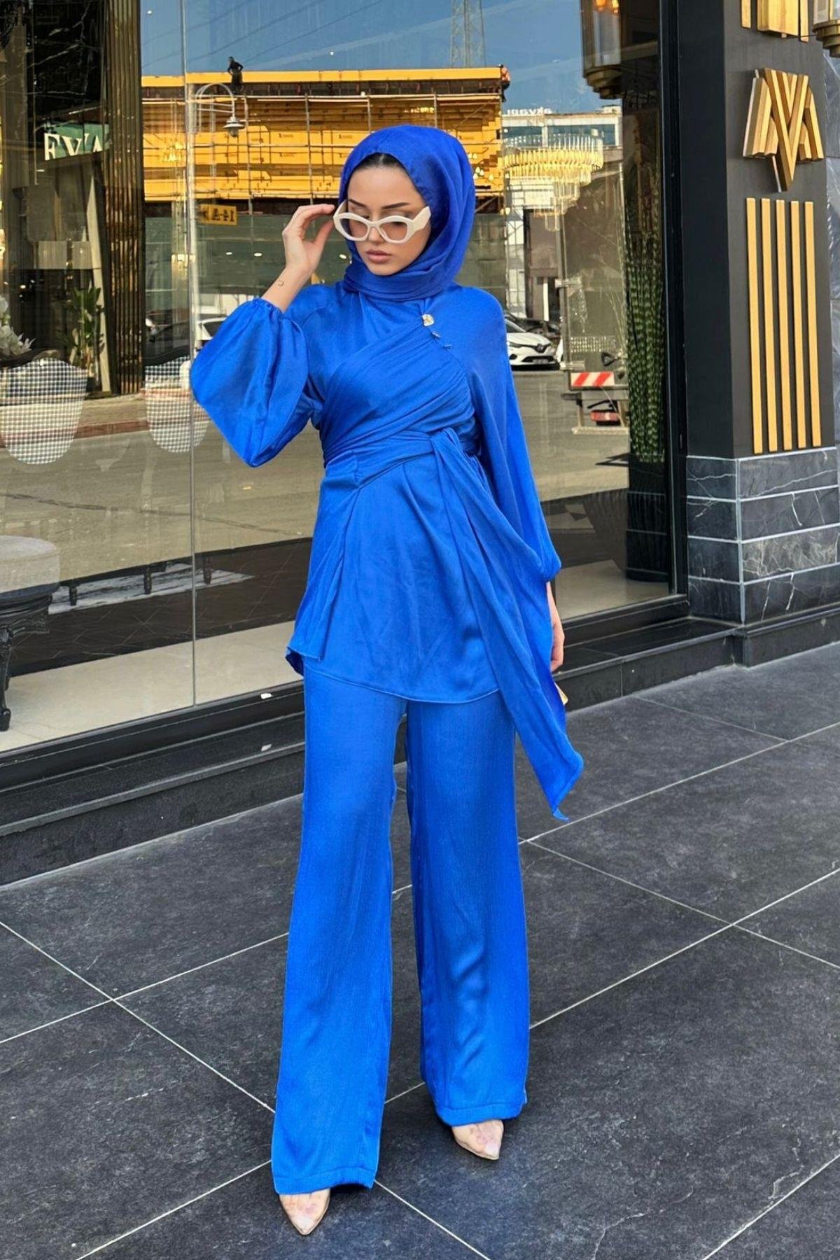 Ahse Takım Saks, Fiyatları Ahse Takım Saks – Haza Moda | Tesettür Giyim