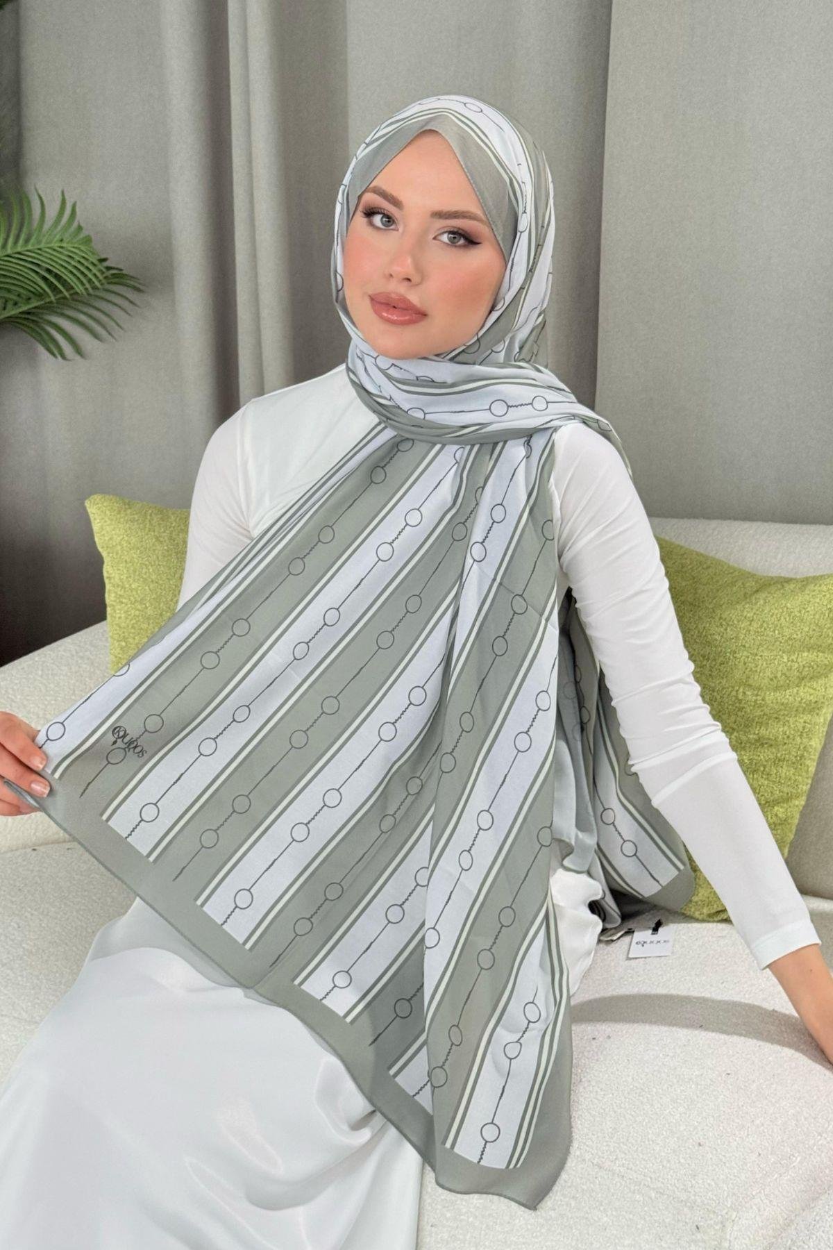 Ahsen Çizgili Desen Şal Mint, Fiyatları 