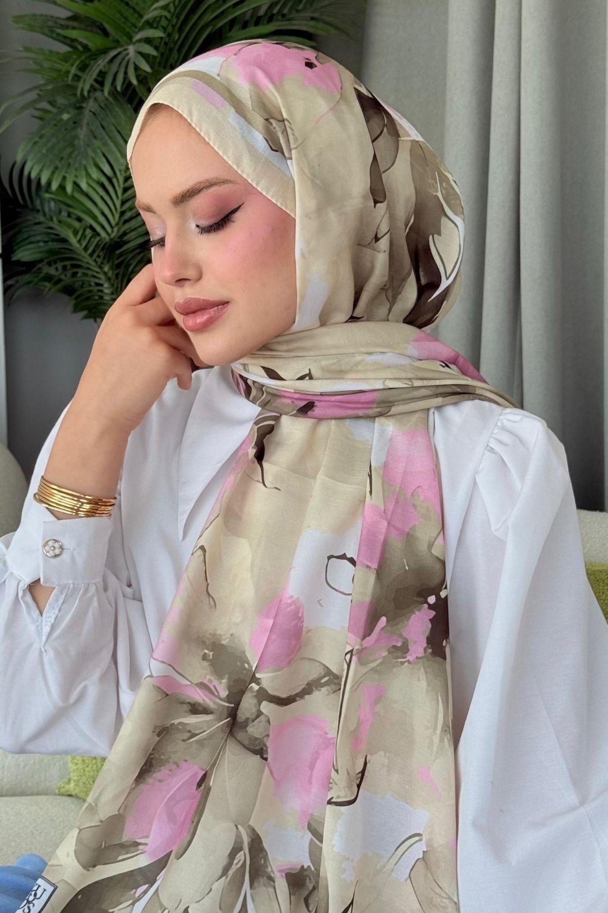 Alaçatı Dijital Şal Bej, Fiyatları Alaçatı Dijital Şal Bej- Haza Moda 