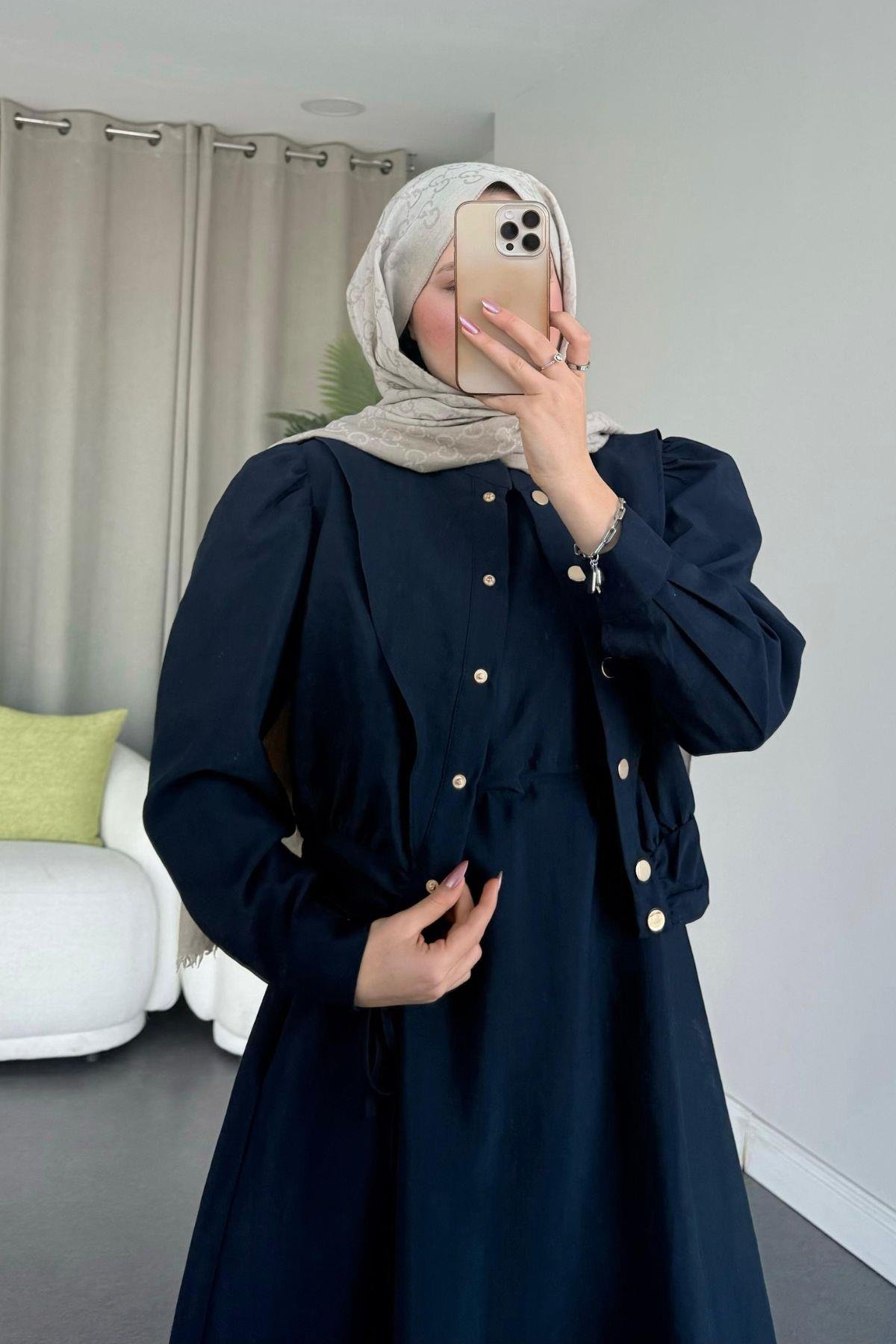 Alerli Ceketli Elbise Lacivert, Fiyatları 