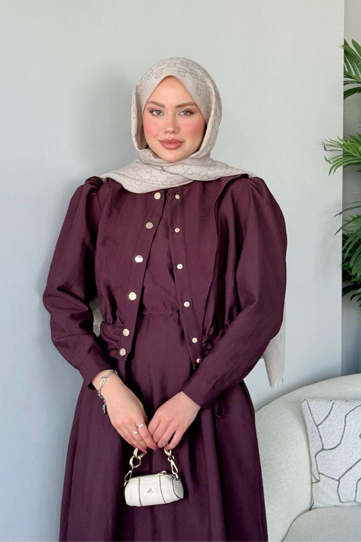 Alerli Ceketli Elbise Mürdüm, Fiyatları 