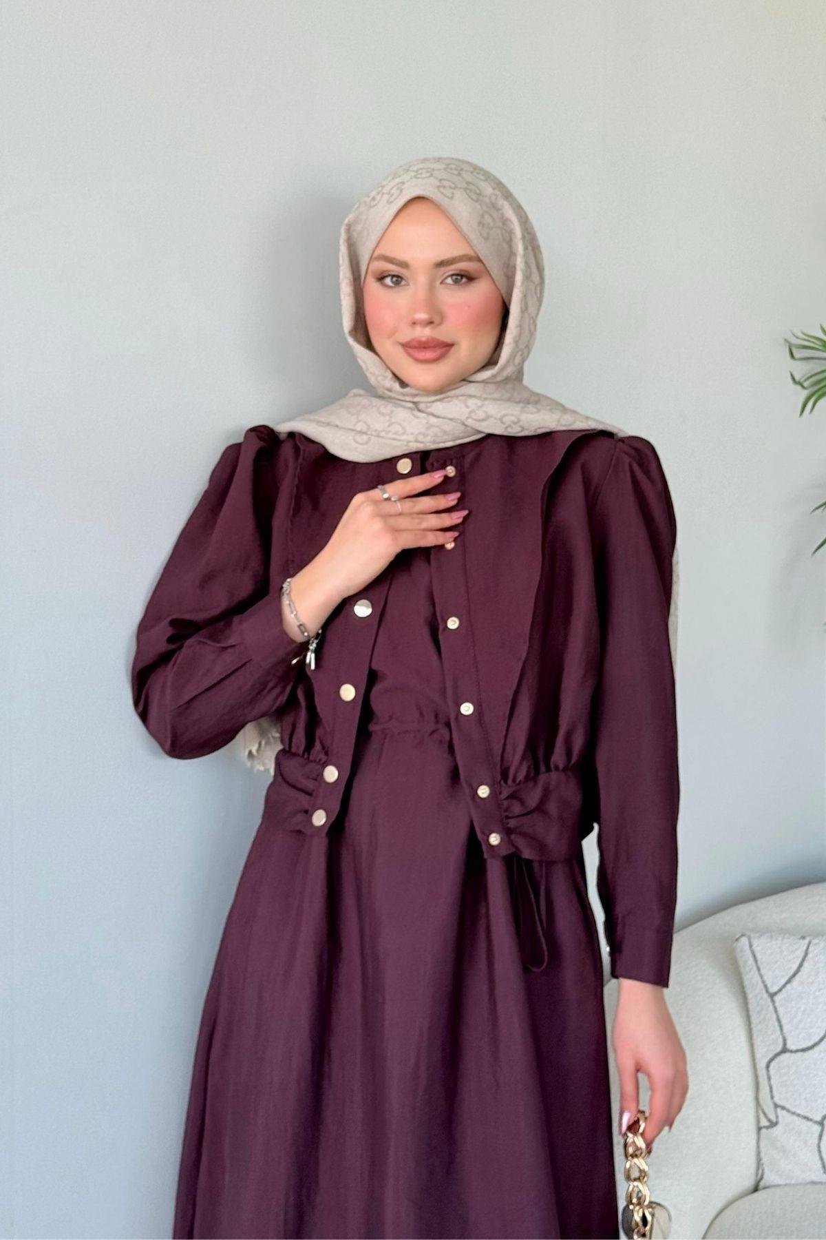 Alerli Ceketli Elbise Mürdüm, Fiyatları 