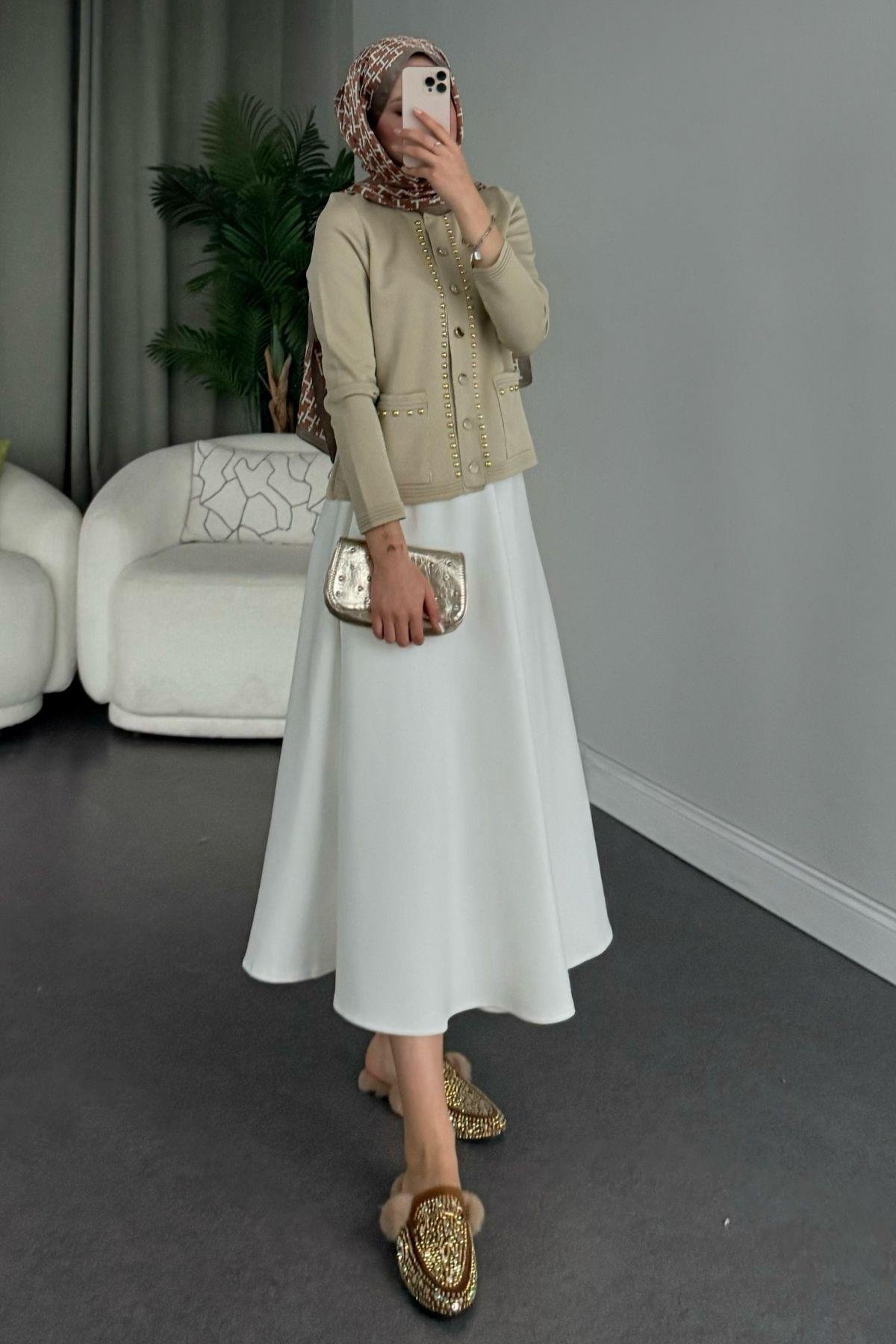 Almira Triko Hırka Bej, Fiyatları 