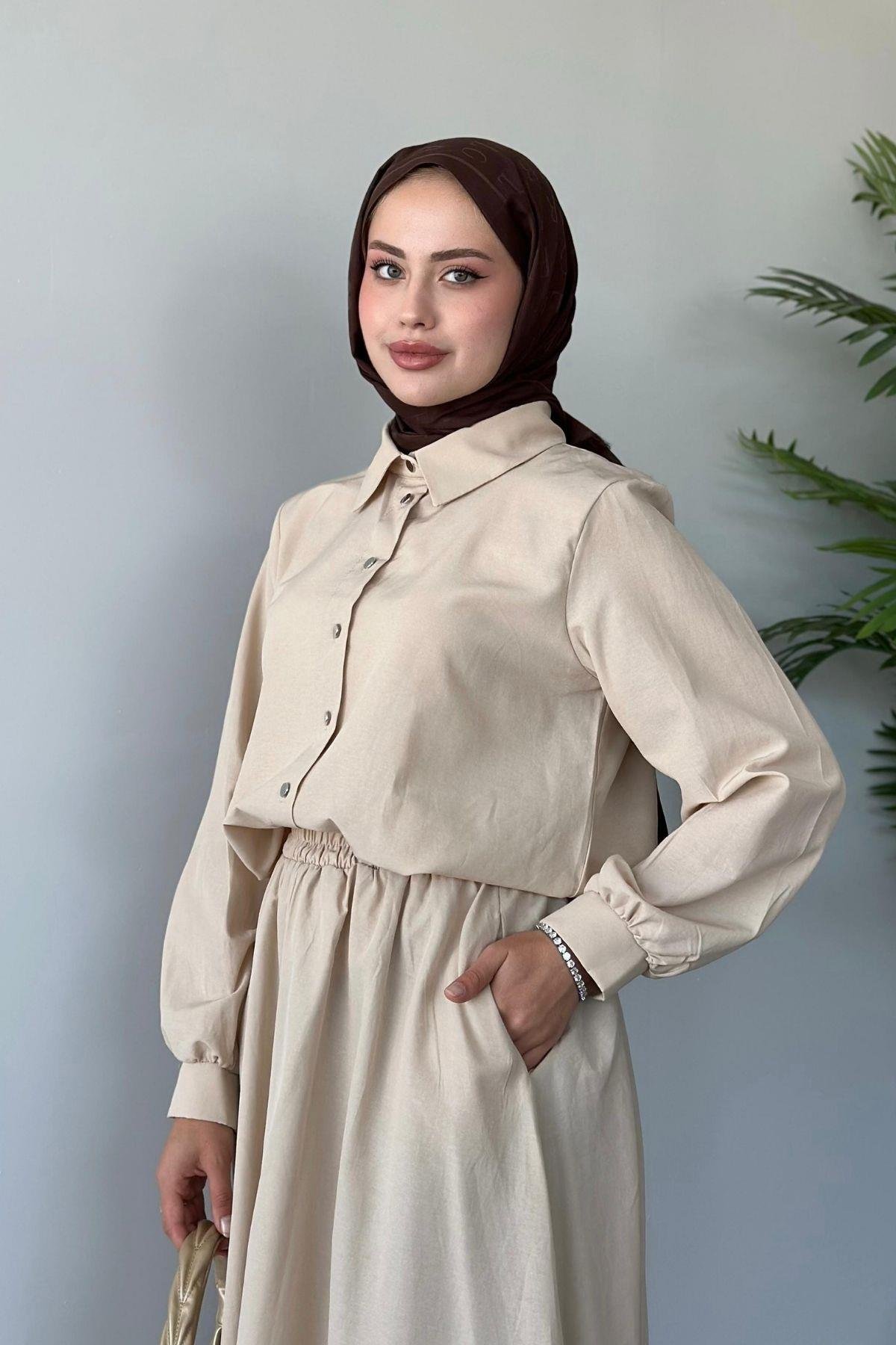 Amira Etekli Takım Bej, Fiyatları 