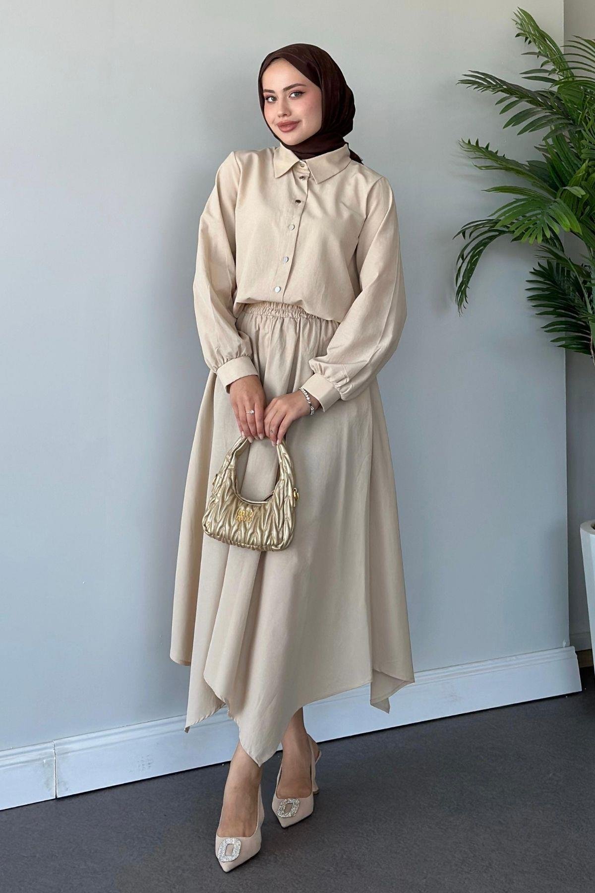 Amira Etekli Takım Bej, Fiyatları 