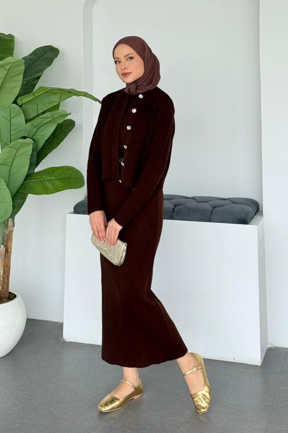 Amor Croplu Elbise Acı Kahve, Fiyatları 