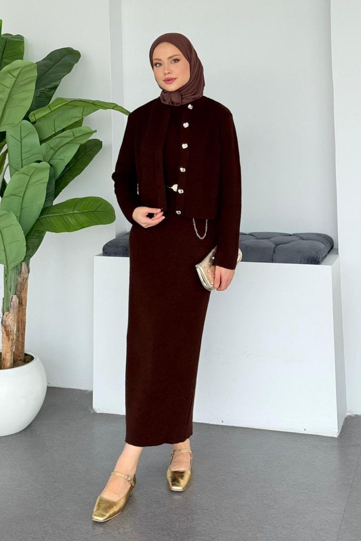 Amor Croplu Elbise Acı Kahve, Fiyatları 