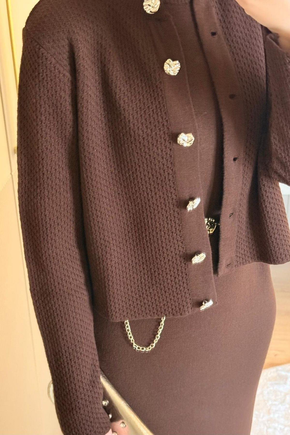 Amor Croplu Elbise Acı Kahve, Fiyatları 