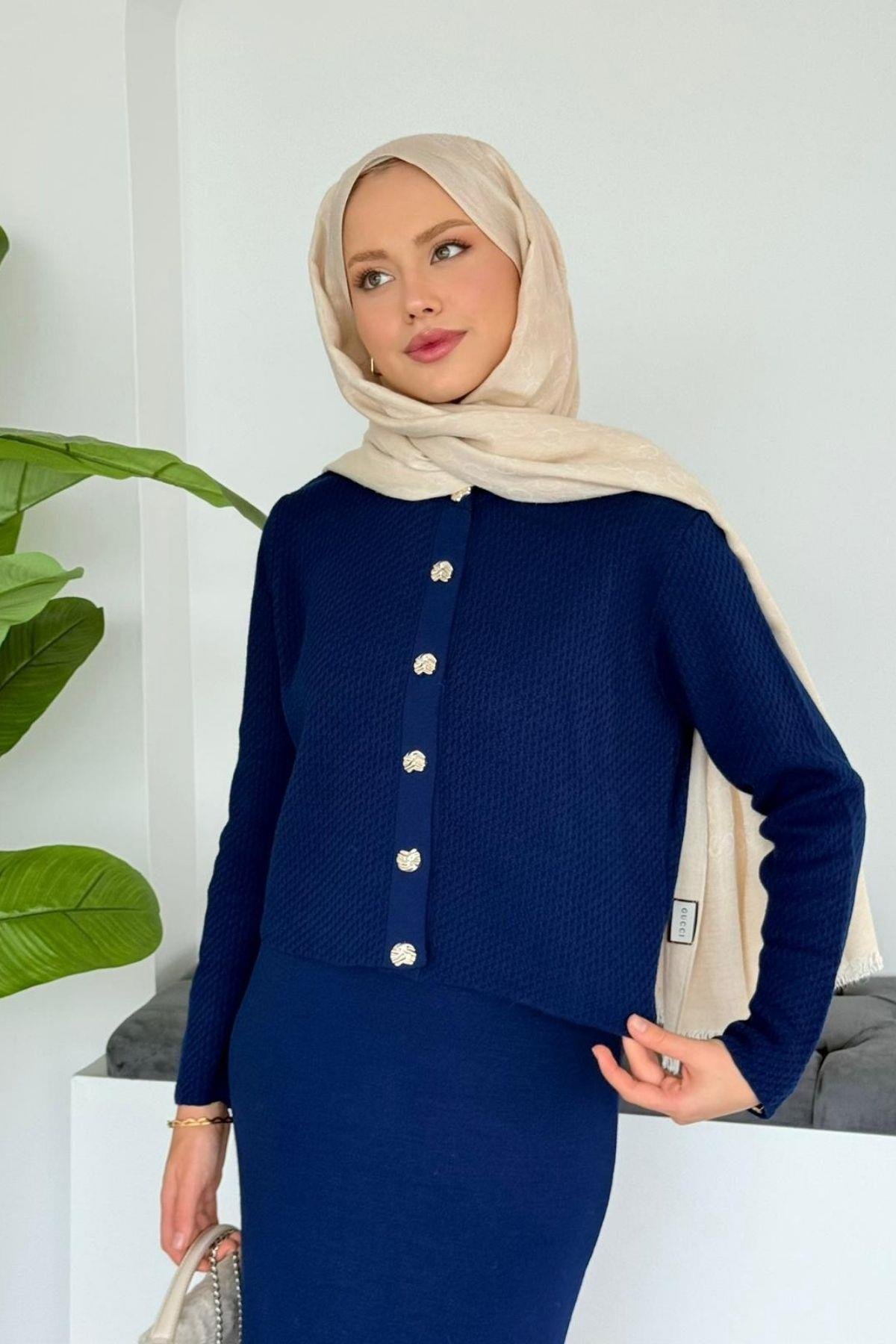 Amor Croplu Elbise Lacivert, Fiyatları 