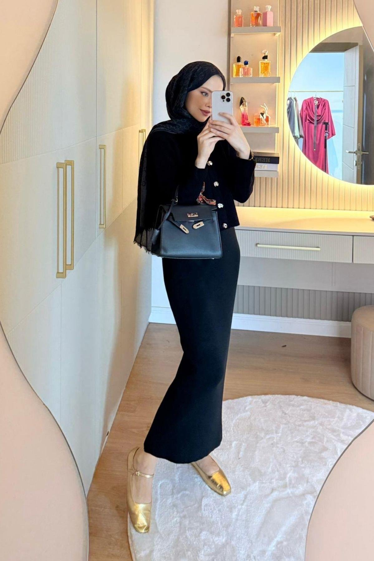 Amor Croplu Elbise Siyah, Fiyatları 