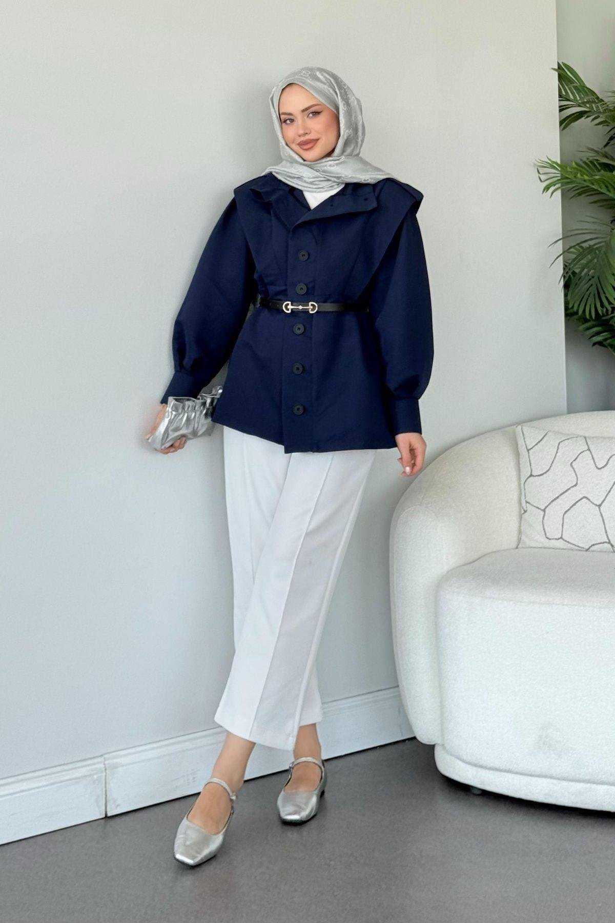 Apoletli Trenç Lacivert, Fiyatları 