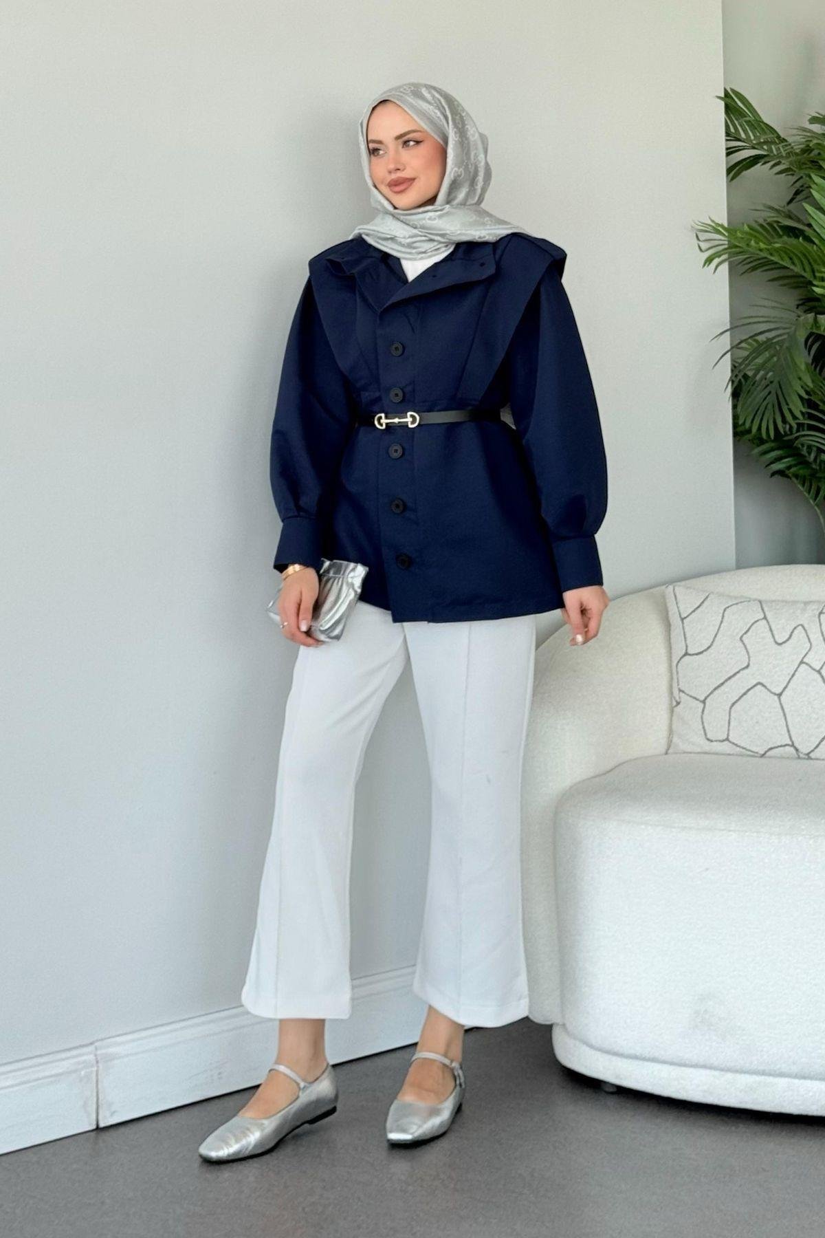 Apoletli Trenç Lacivert, Fiyatları 