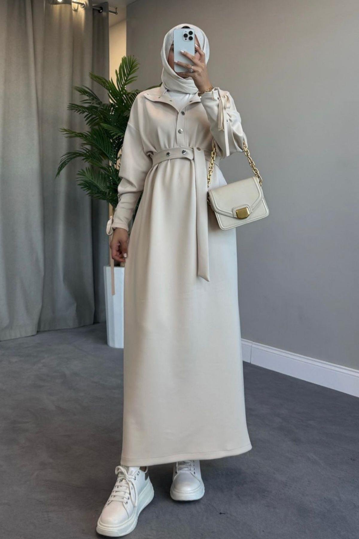 Arya Scuba Elbise Bej, Fiyatları 