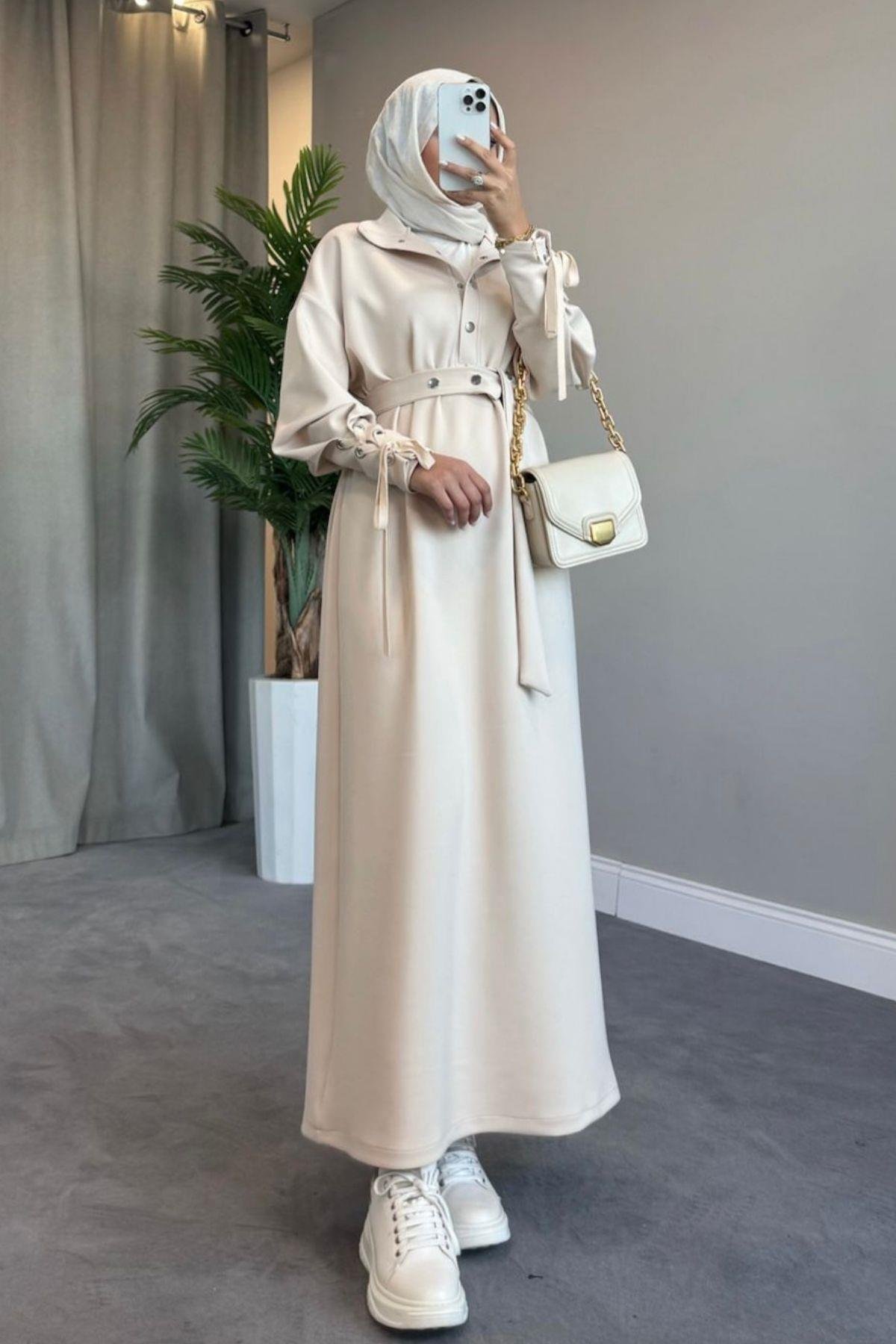 Arya Scuba Elbise Bej, Fiyatları 