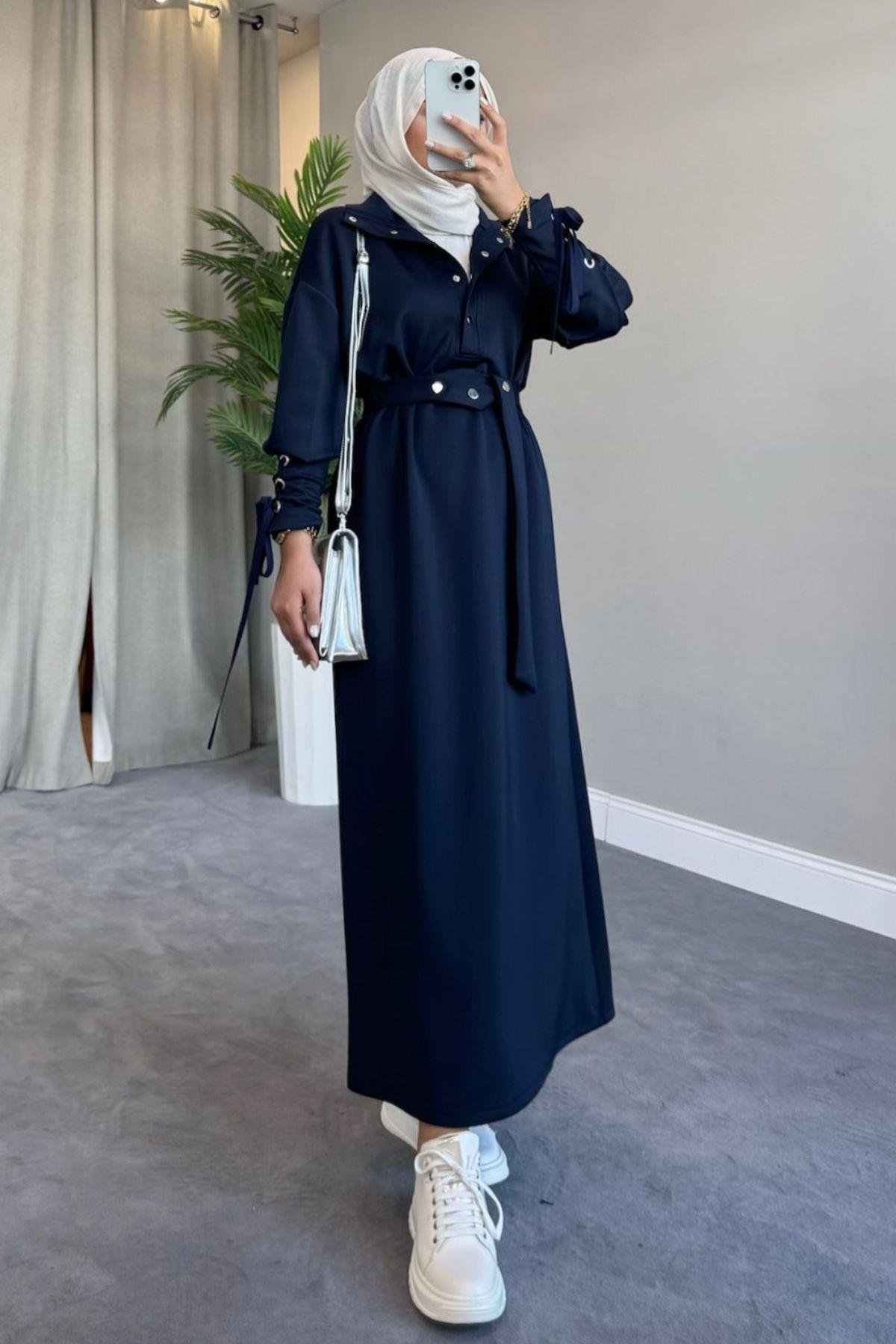 Arya Scuba Elbise Lacivert, Fiyatları 