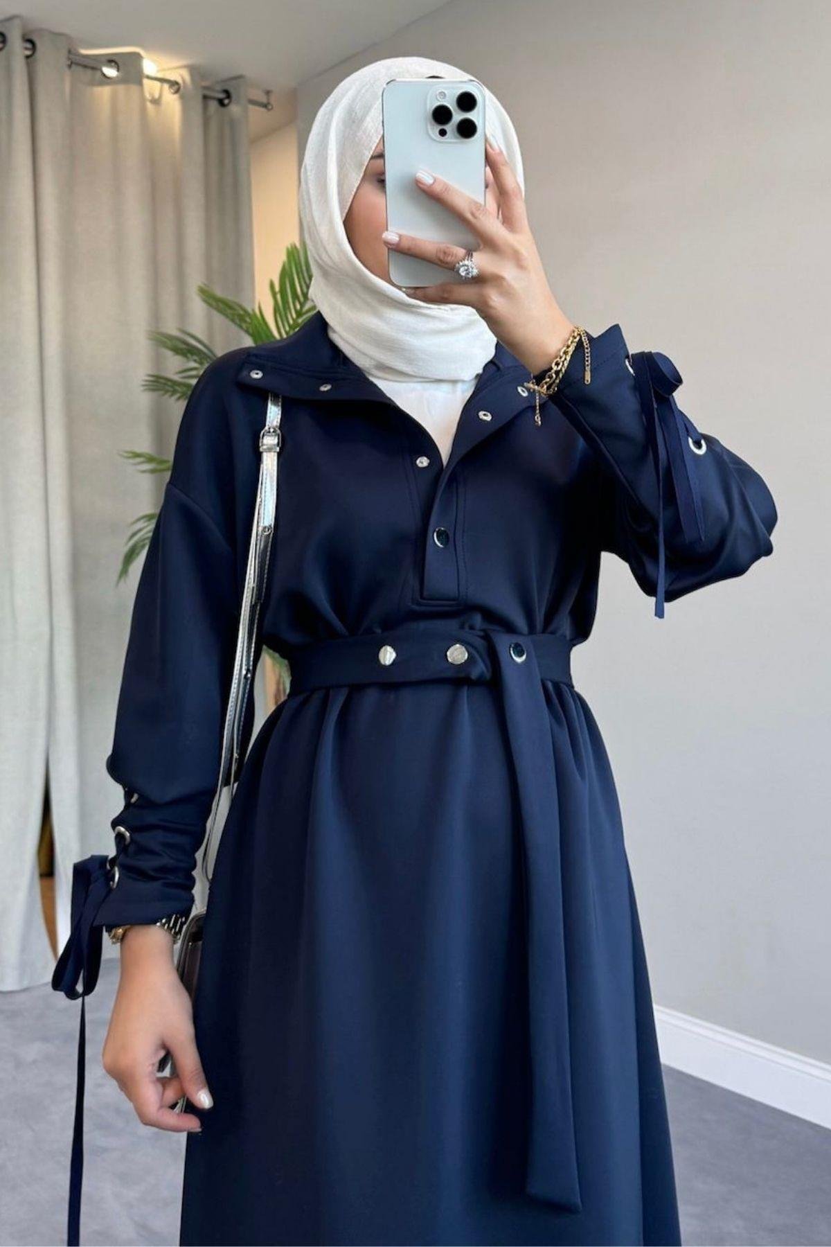 Arya Scuba Elbise Lacivert, Fiyatları 