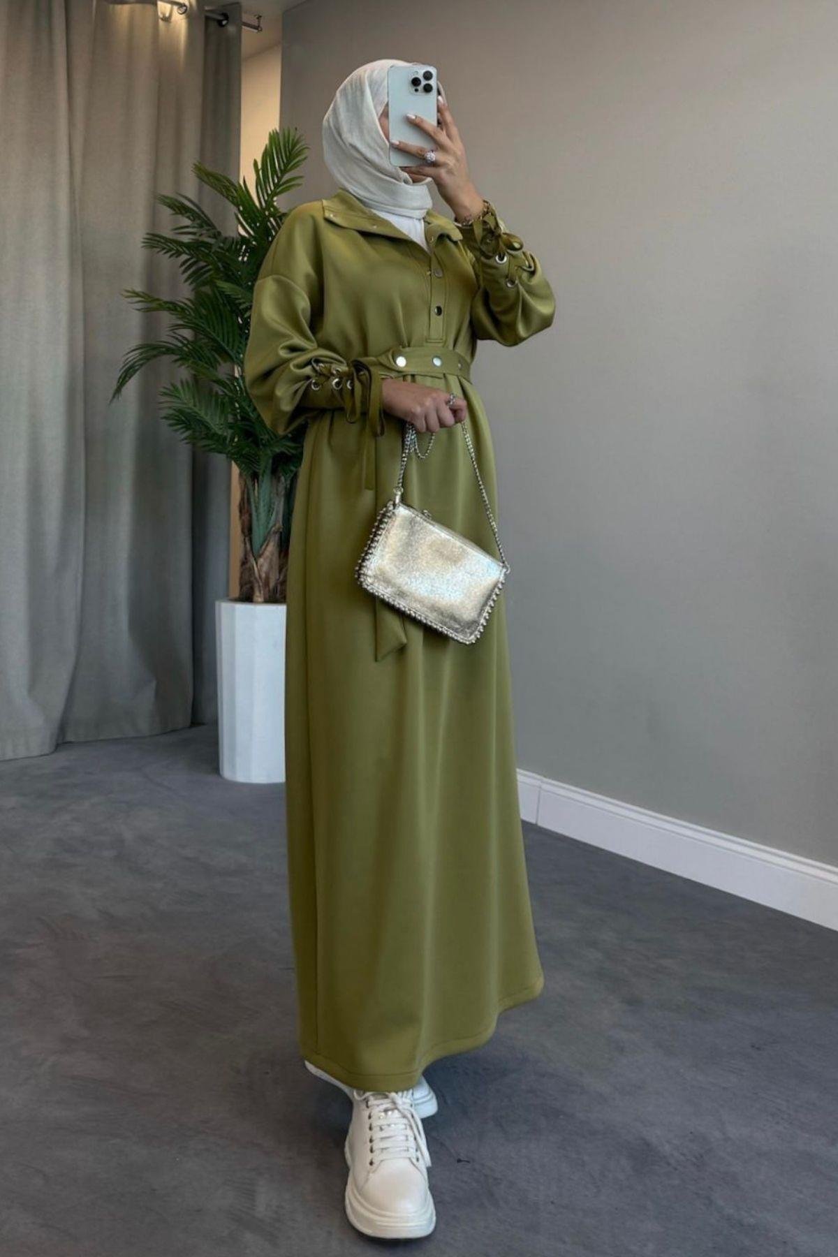 Arya Scuba Elbise Yağyeşili, Fiyatları 