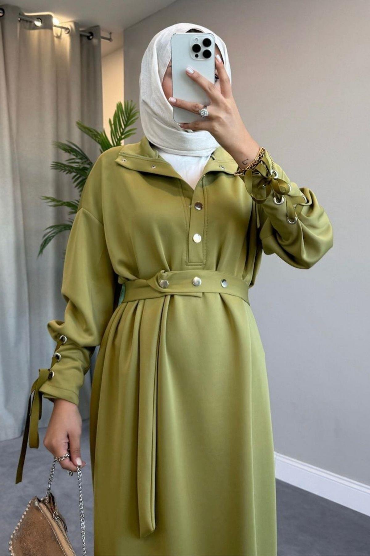 Arya Scuba Elbise Yağyeşili, Fiyatları 