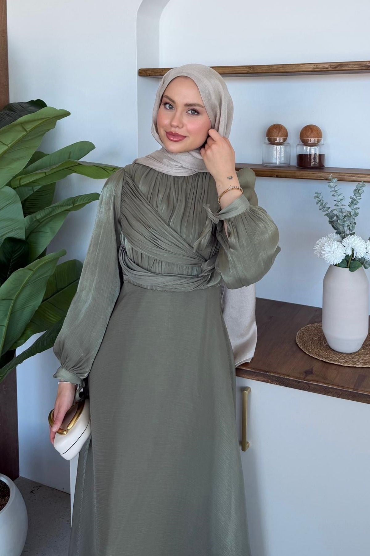 Asude Janjan Abiye Mint, Fiyatları Asude Janjan Abiye Mint- Haza Moda 