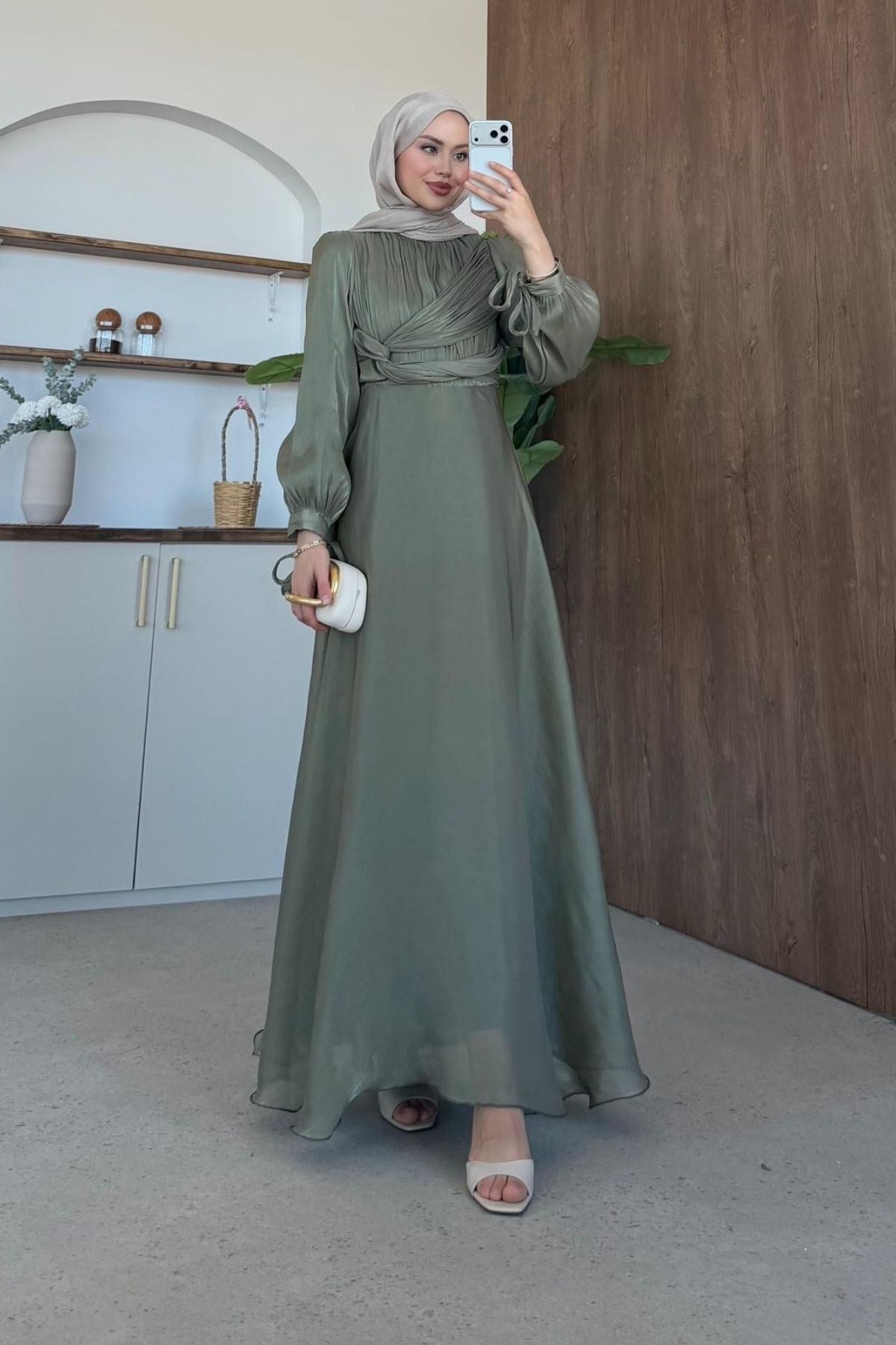 Asude Janjan Abiye Mint, Fiyatları Asude Janjan Abiye Mint- Haza Moda 