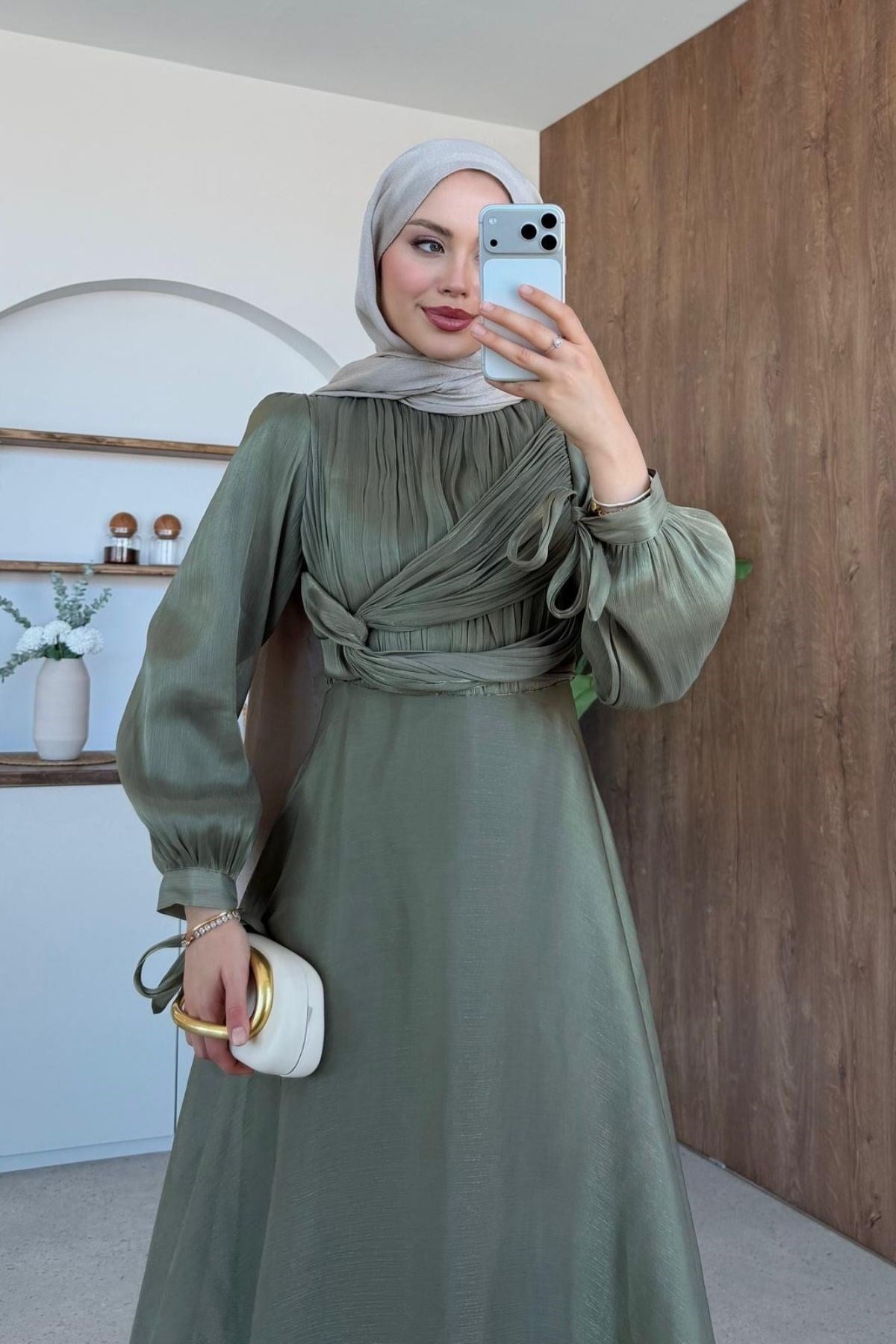 Asude Janjan Abiye Mint, Fiyatları Asude Janjan Abiye Mint- Haza Moda 