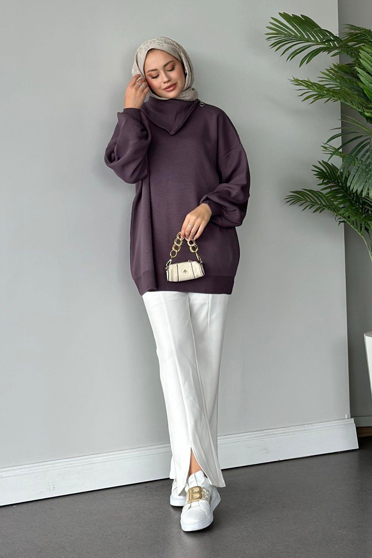 Asya Fermuarlı Kazak Mürdüm, Fiyatları 