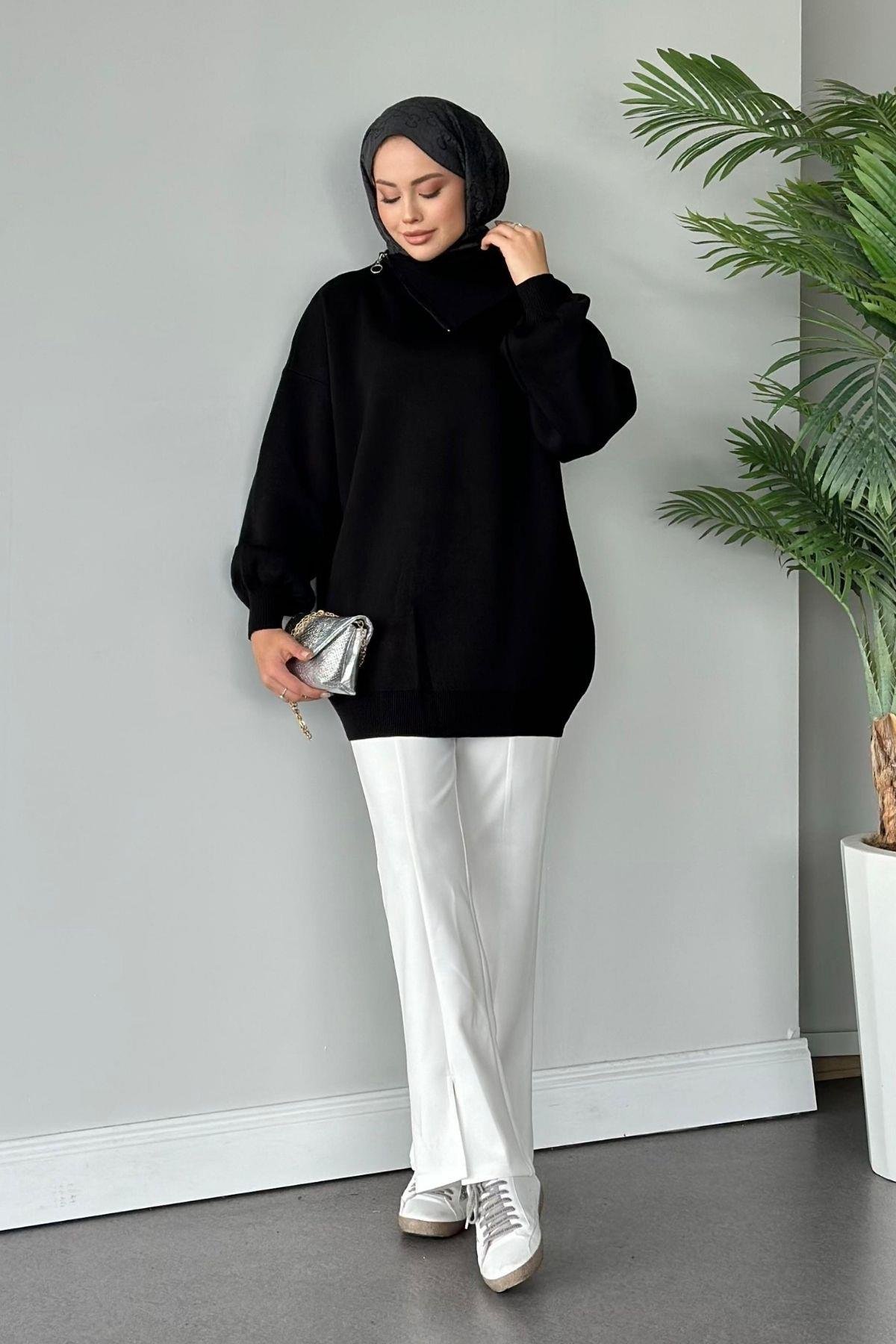 Asya Fermuarlı Kazak Siyah, Fiyatları 