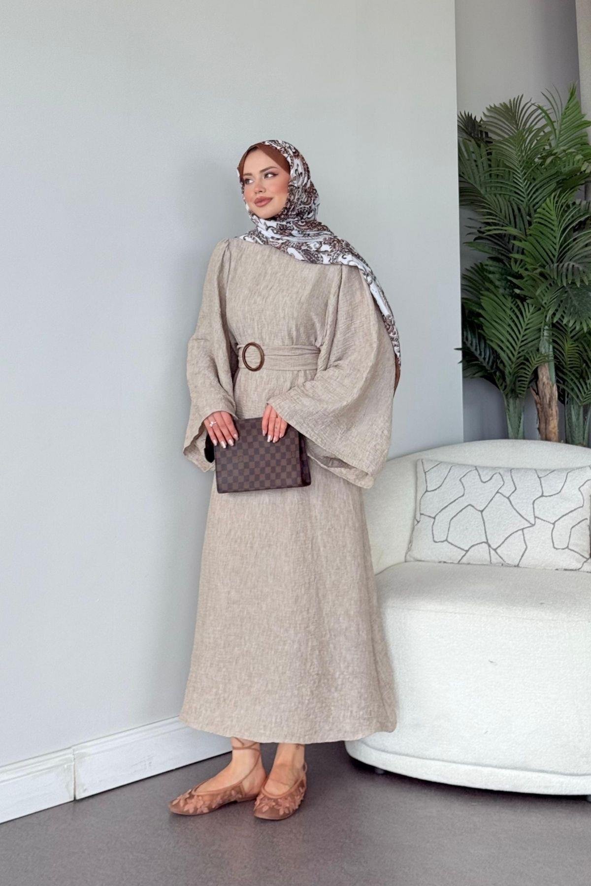 Atina Keten Elbise Vizon, Fiyatları Atina Keten Elbise Vizon- Haza Moda