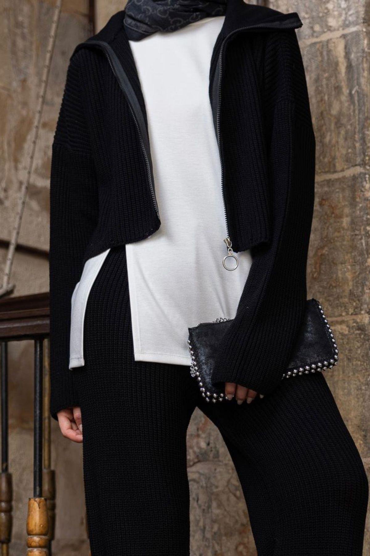 Aura Üçlü Oysho Takım Siyah, Fiyatları Aura Üçlü Oysho Takım Siyah- Haza Moda 