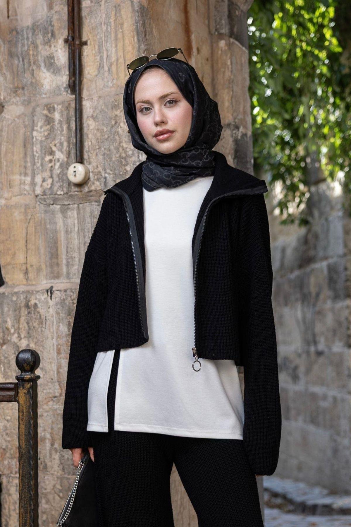 Aura Üçlü Oysho Takım Siyah, Fiyatları Aura Üçlü Oysho Takım Siyah- Haza Moda 