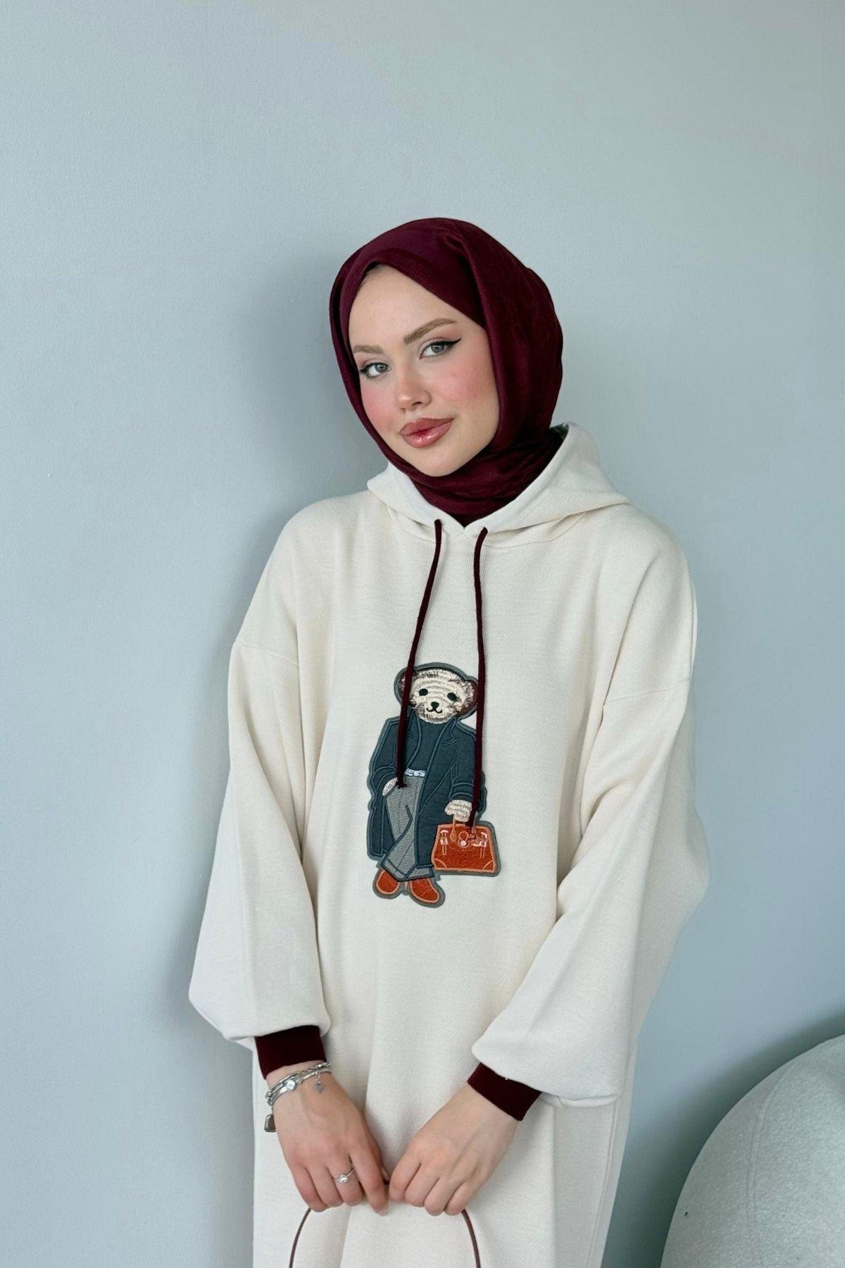 Ayıcıklı Spor Elbise Bordo, Fiyatları 