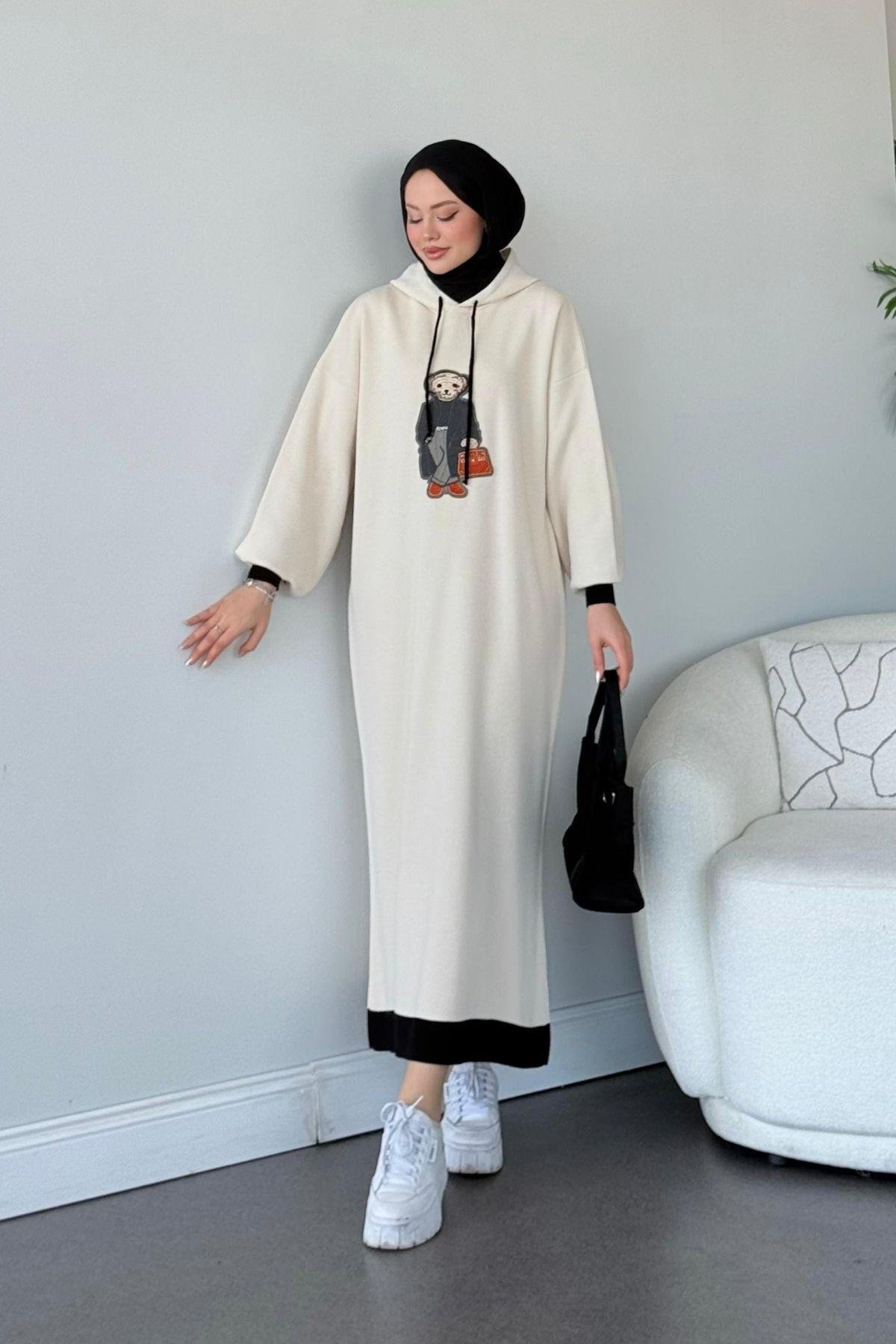 Ayıcıklı Spor Elbise Siyah, Fiyatları 