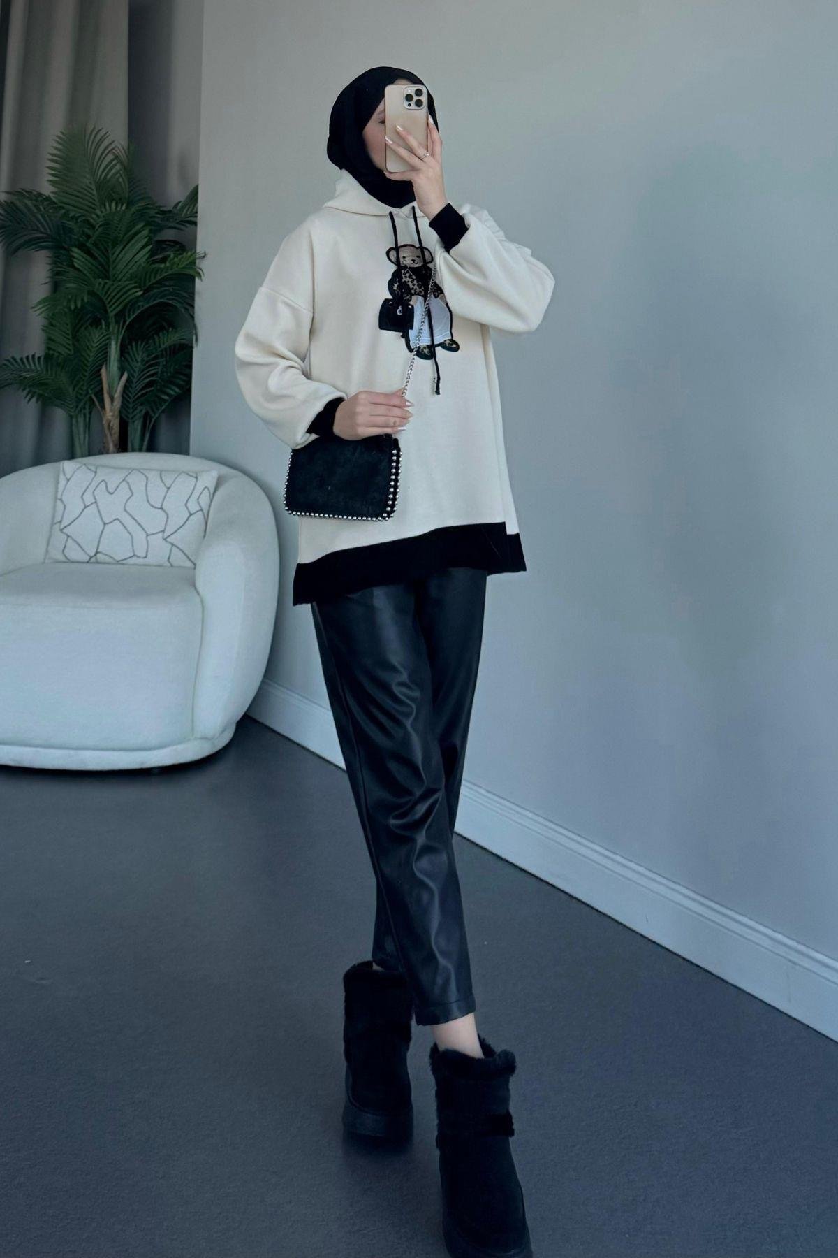 Ayıcıklı Sweat Siyah, Fiyatları 